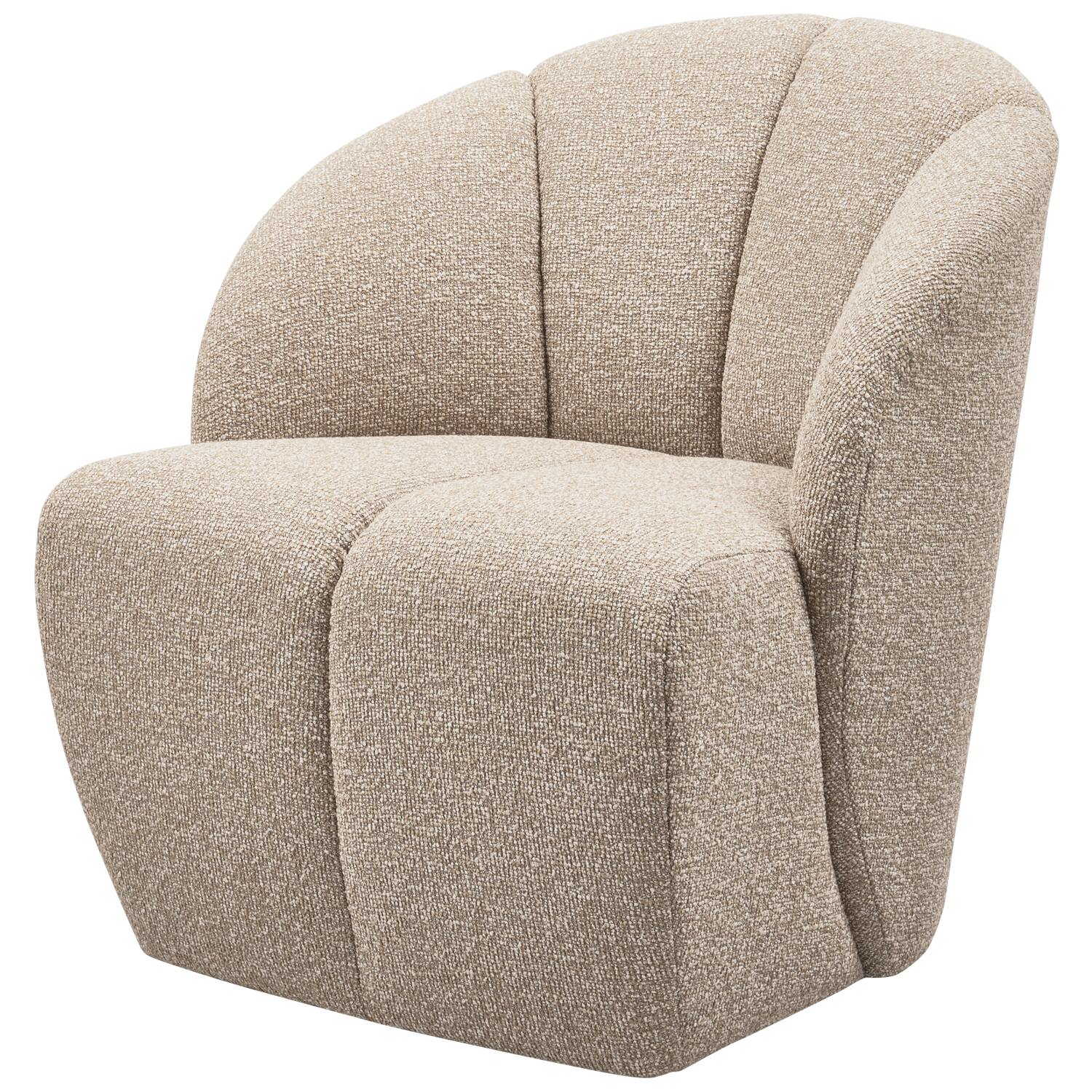Fotelis MOJO, bouclé, beige spalvos