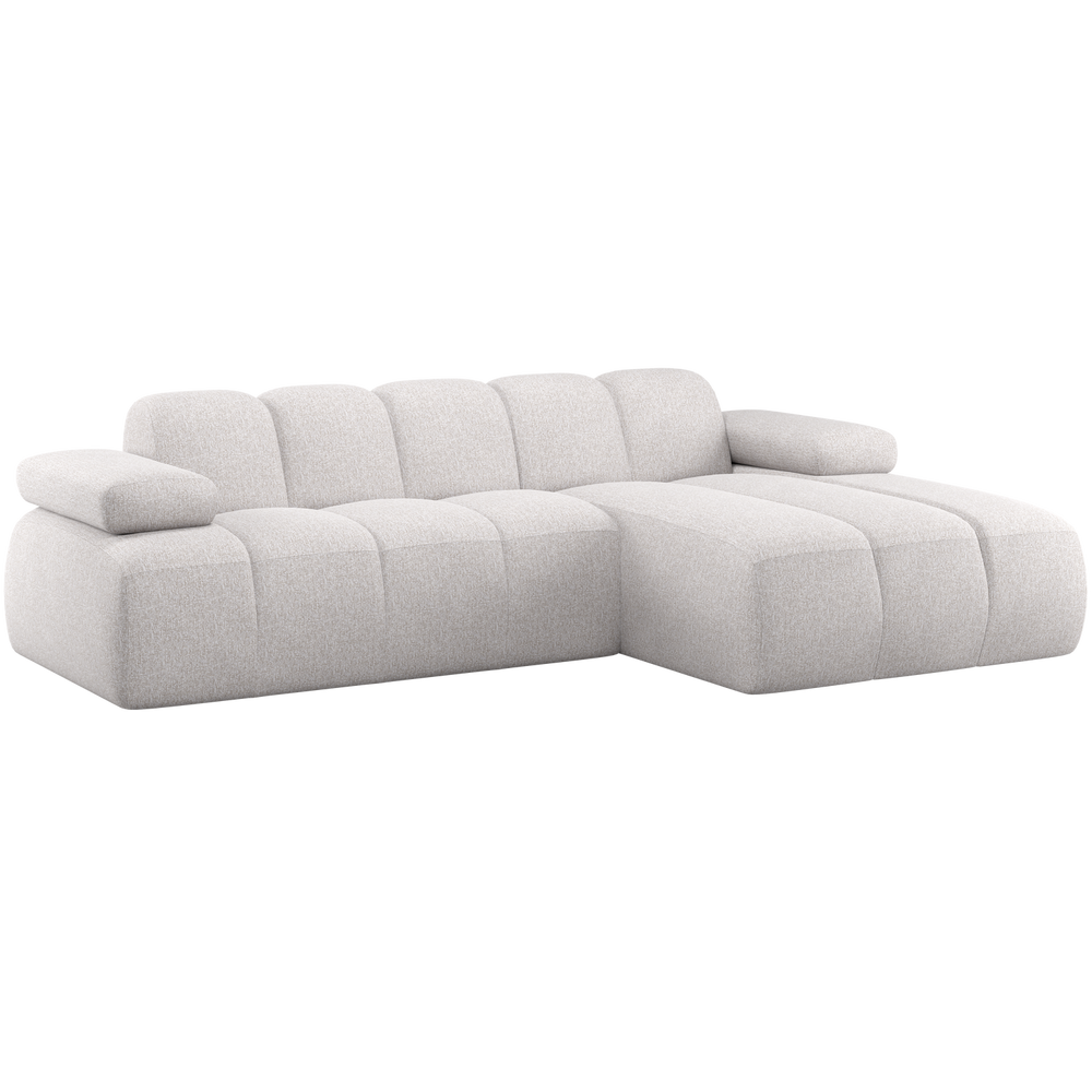 Sofa MOJO, šezlongas dešinysis bouclé ecru melanžas