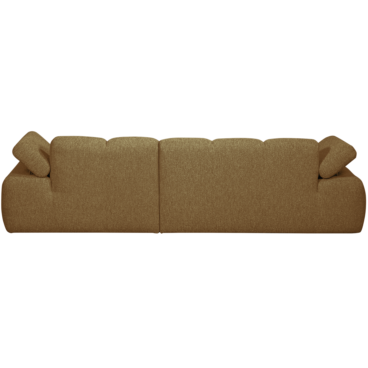 Šezlonginė sofa MOJO dešinėje, bouclé audinys, rūdžių rudas melanžas