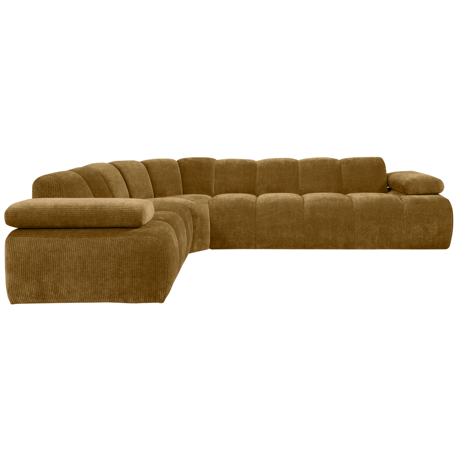 Kampinė sofa MOJO, kairė, medaus geltona