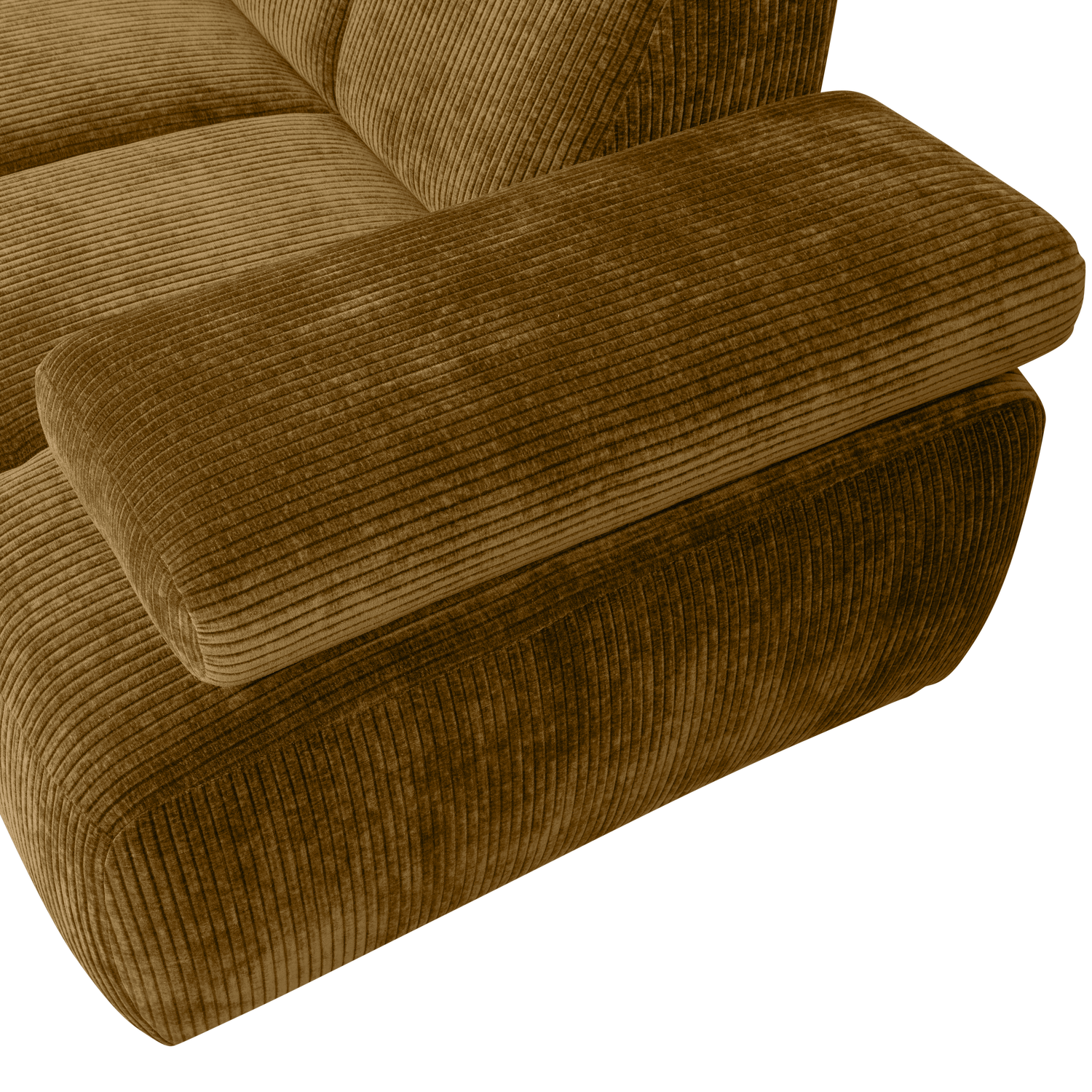 Kampinė sofa MOJO, kairė, medaus geltona