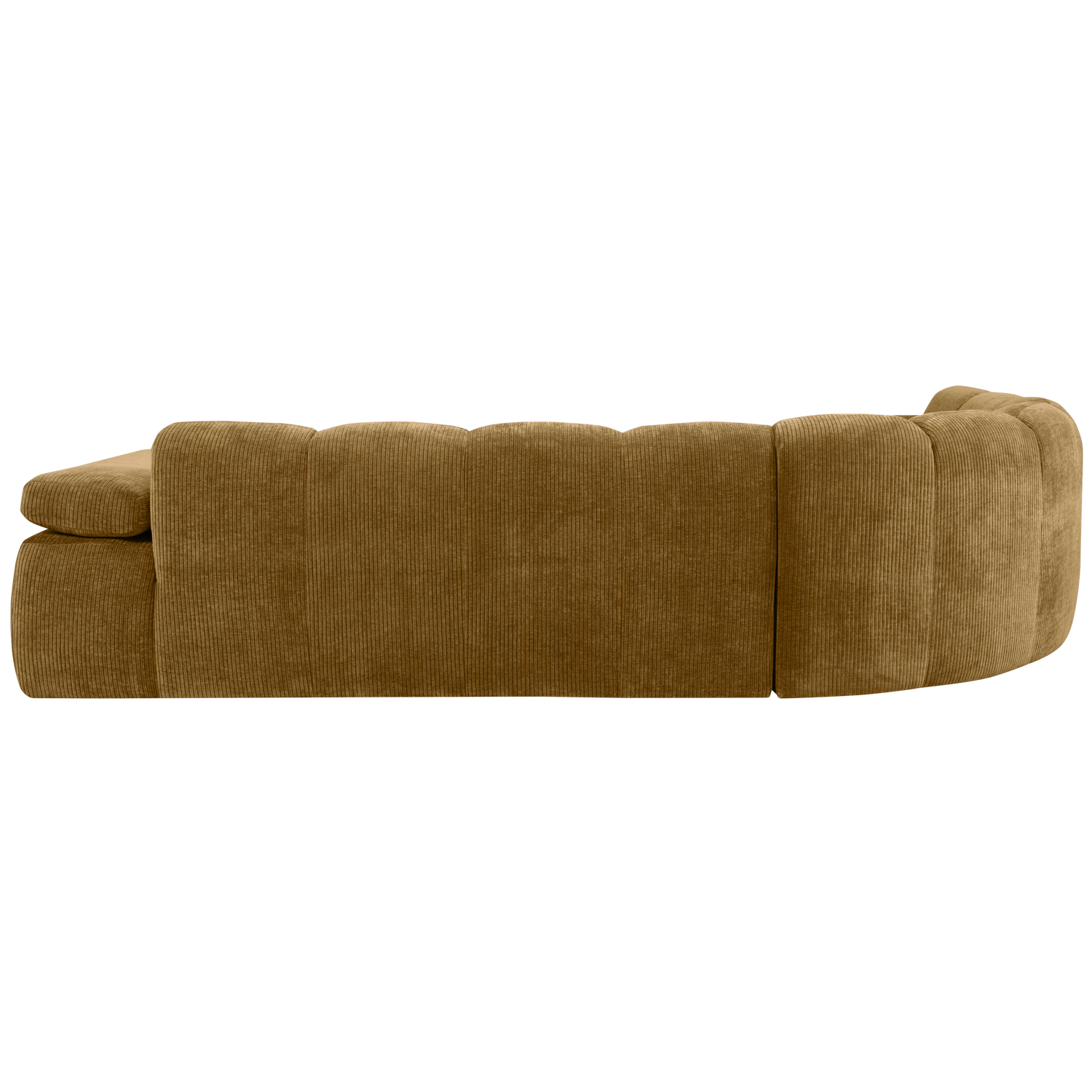 Kampinė sofa MOJO, kairė, medaus geltona