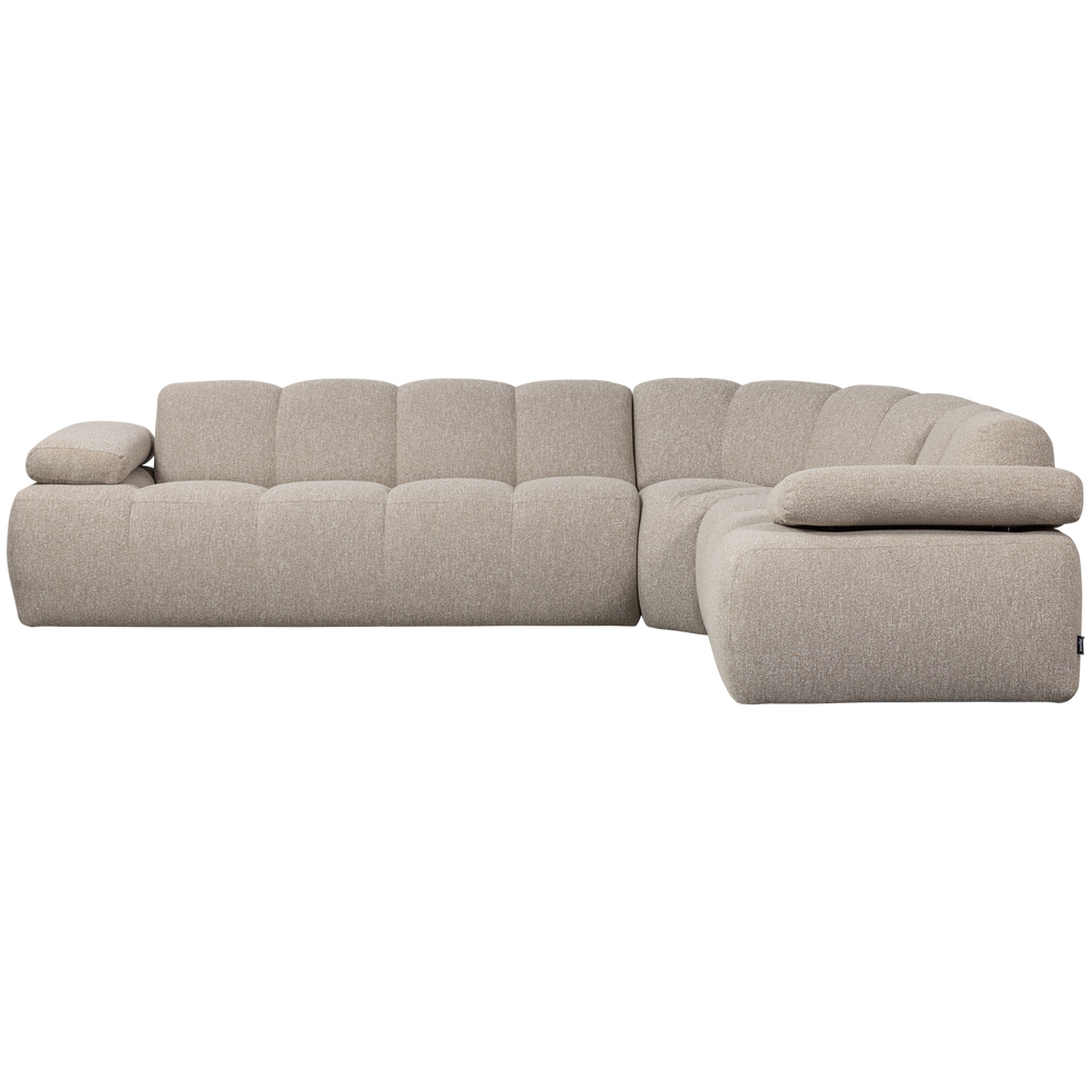 Corner sofa MOJO, right, bouclé, Beige Melange