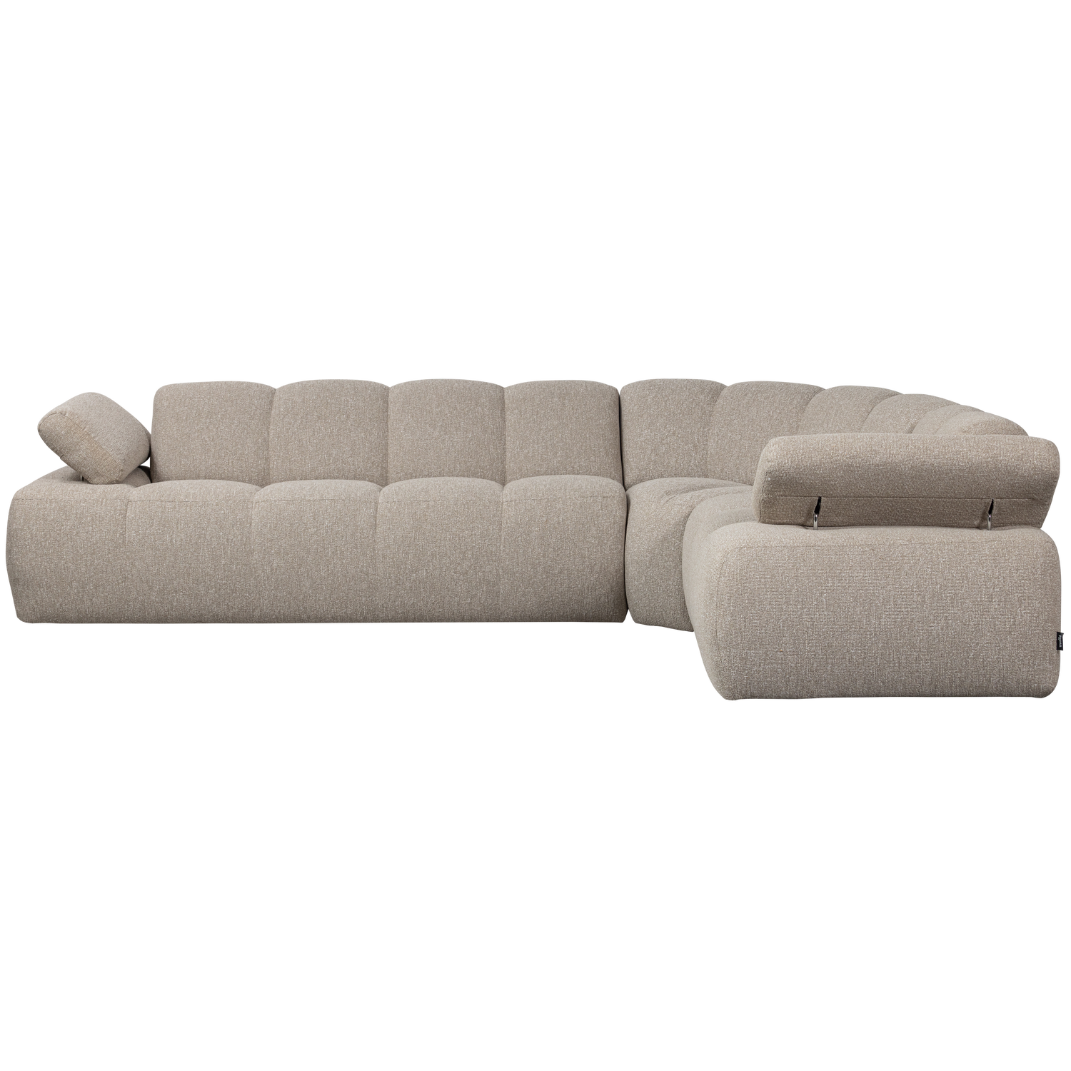 Kampinė sofa MOJO, dešinėje, bouclé, Beige Melange