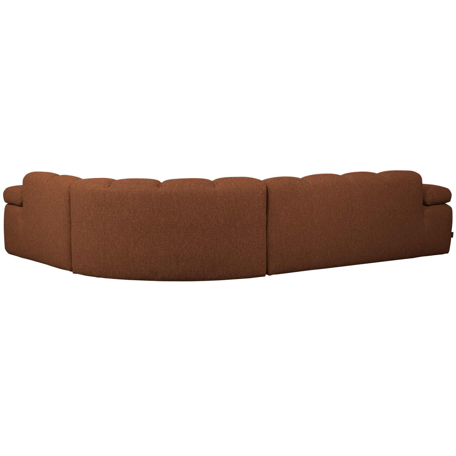 Corner sofa MOJO, right, bouclé, brownish-red