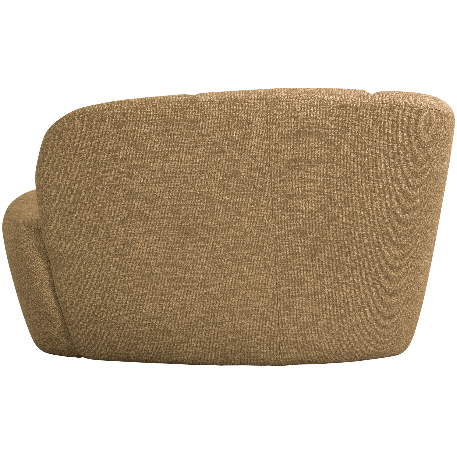 Two-seater MOJO element, no armrests, bouclé, yellow-brown melange
