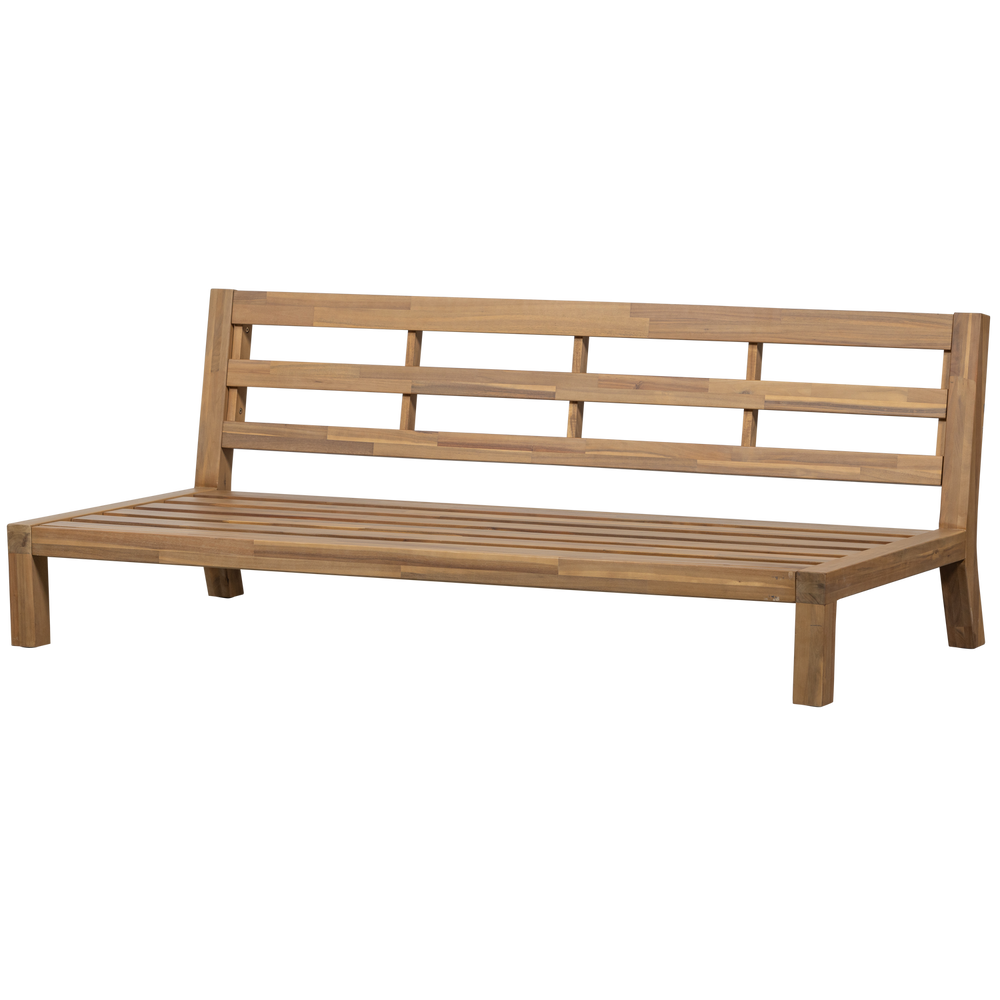RELAX 3-SEATER BENCH GARDEN ACACIA WOOD NATURAL/SAND