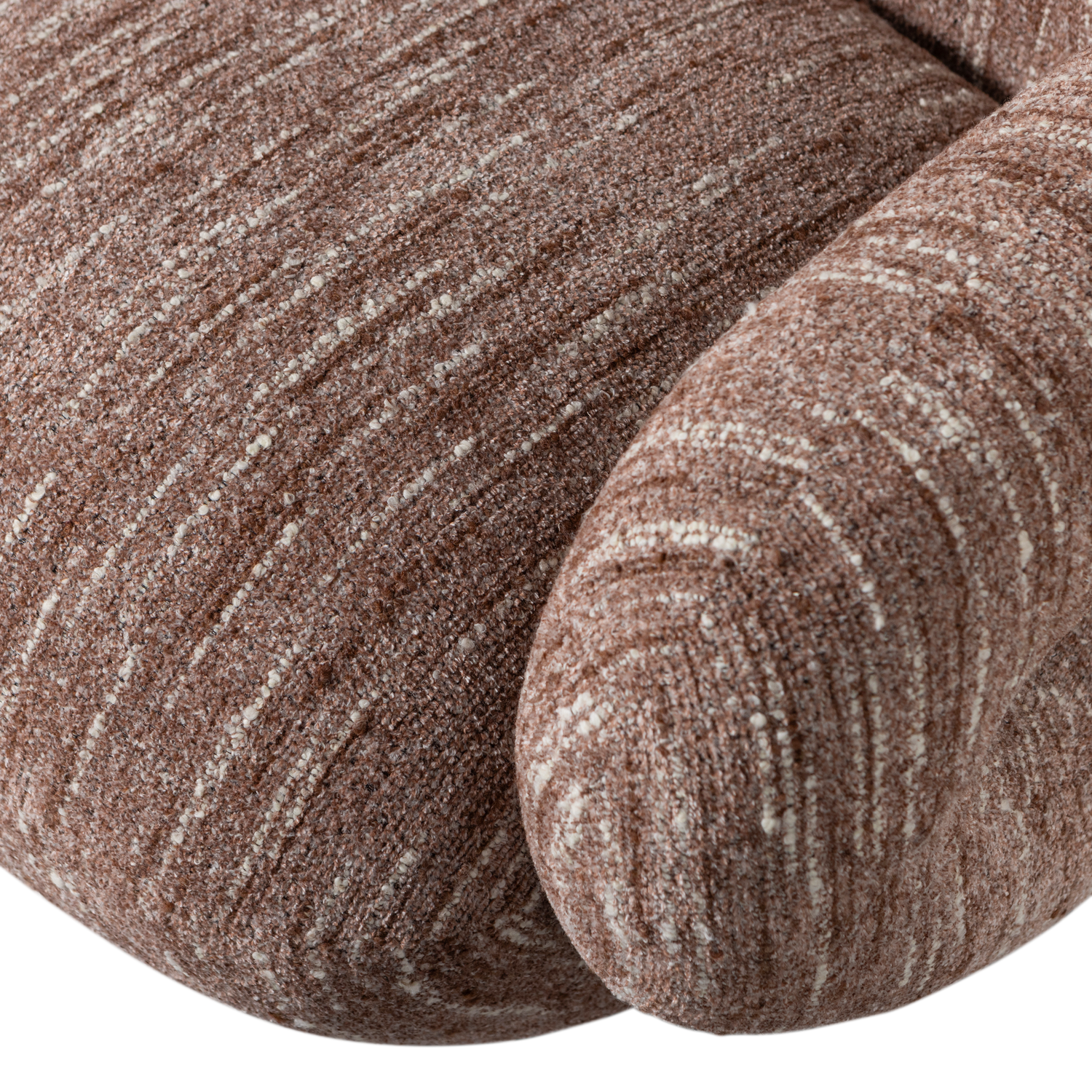 Fotelis FOLKE, šenilė sena rožė melanžas