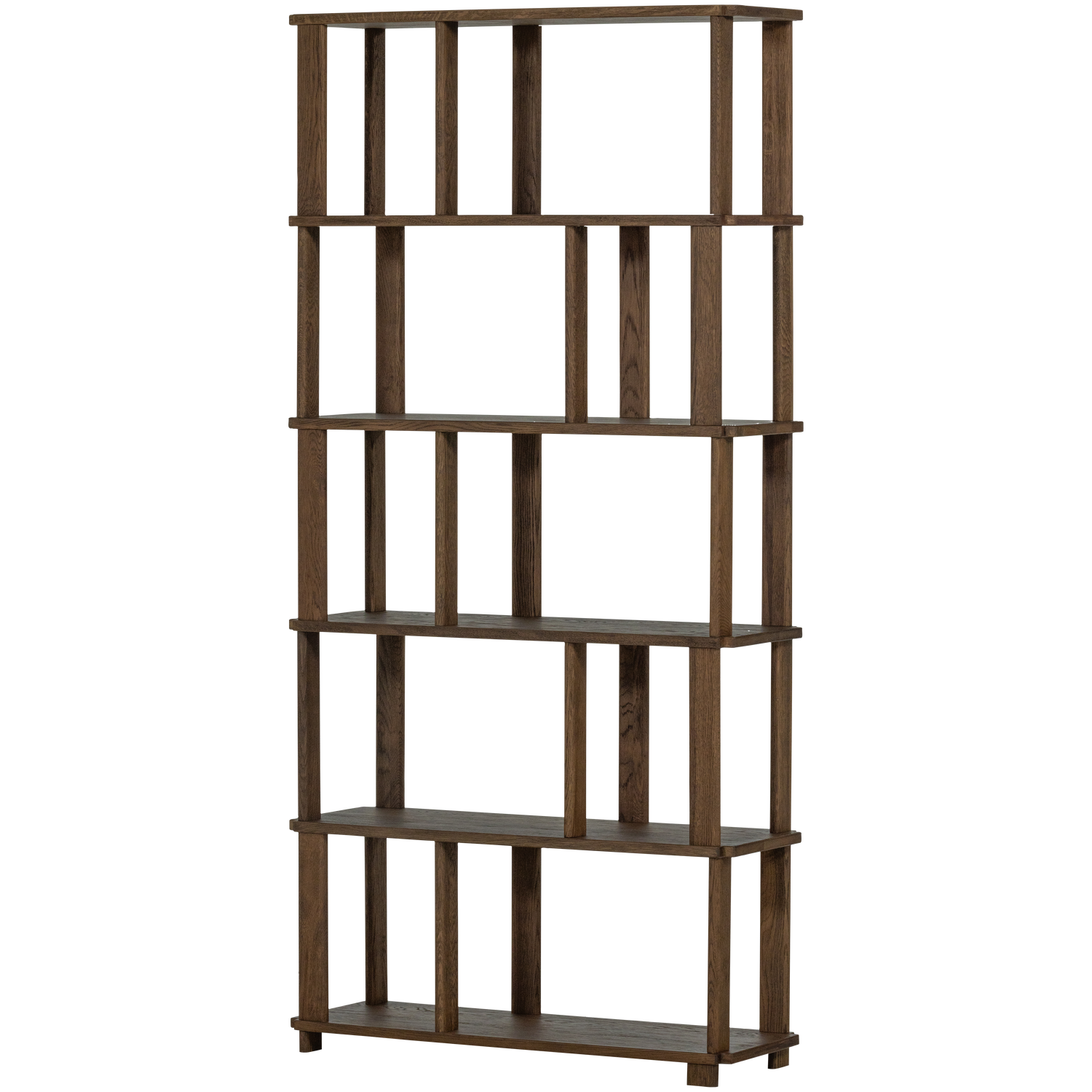 Knygų lentyna RISS, ąžuolas, natūrali