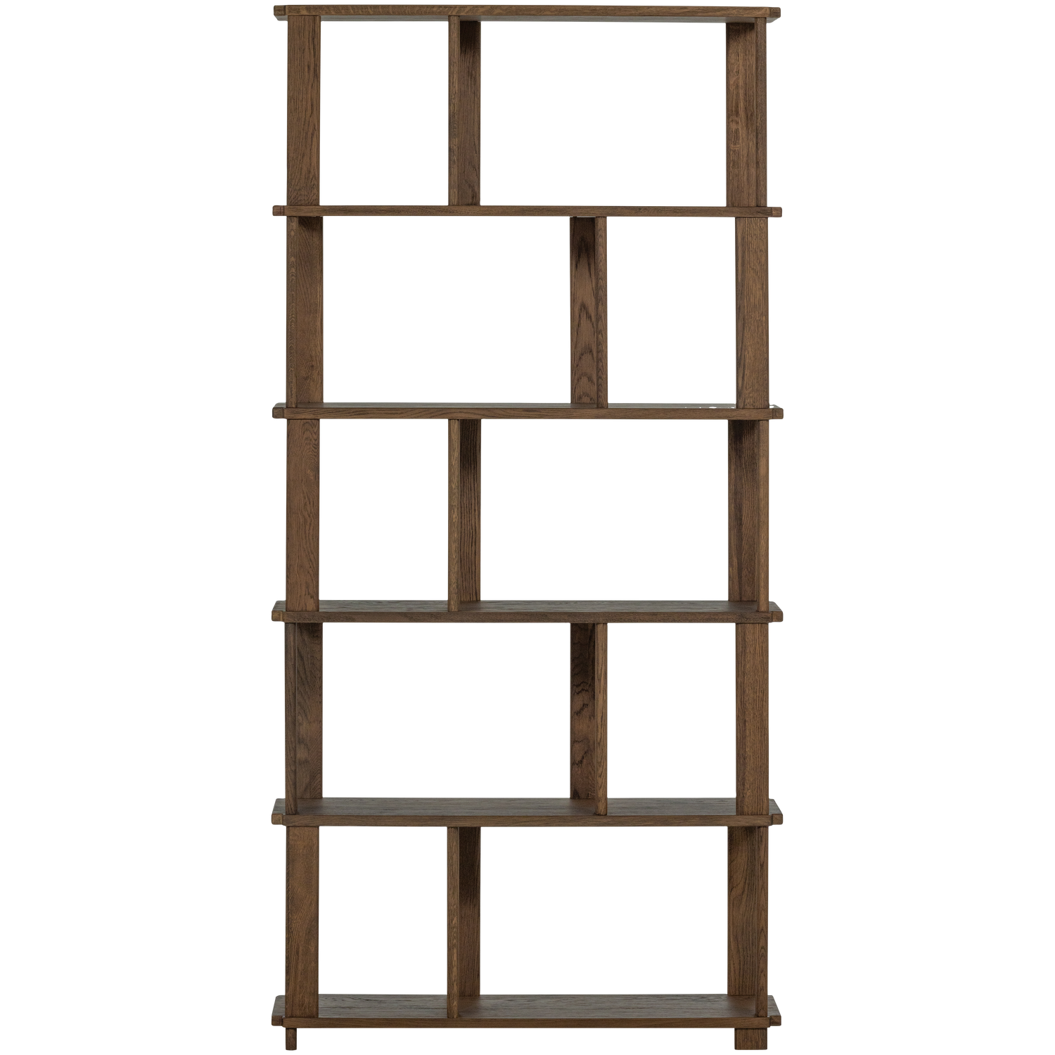 Knygų lentyna RISS, ąžuolas, natūrali