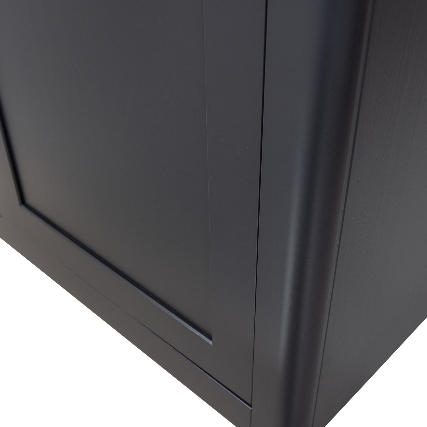 GUNNAR SHOWCABINET PINE MATTE BLACK/MUD [fsc]