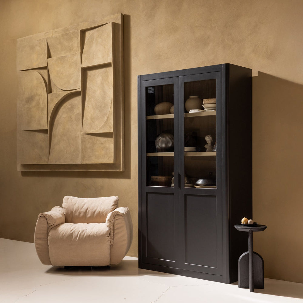 Supamas fotelis BAGGY, austas šenilo audinys