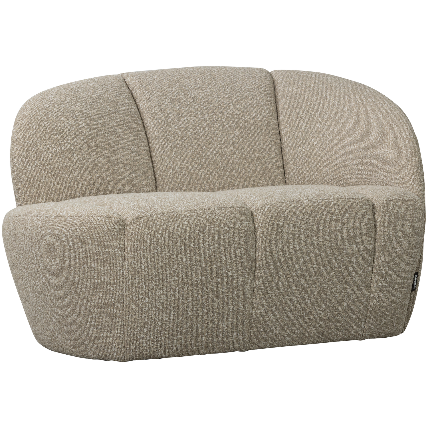 2 Vietų Suoliukas Su Dešiniu Porankiu MOJO, buklė, beige melange