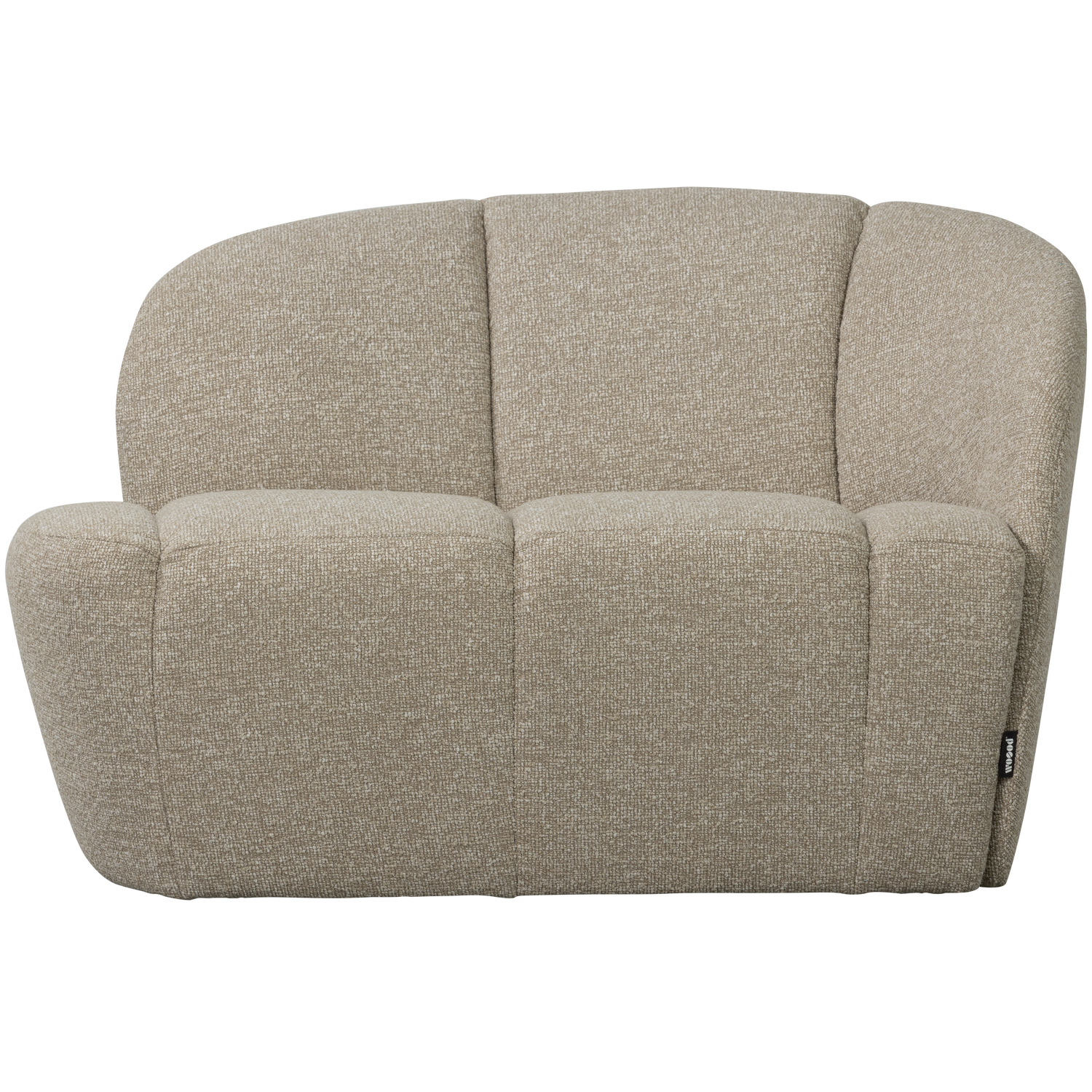 2 Vietų Suoliukas Su Dešiniu Porankiu MOJO, buklė, beige melange