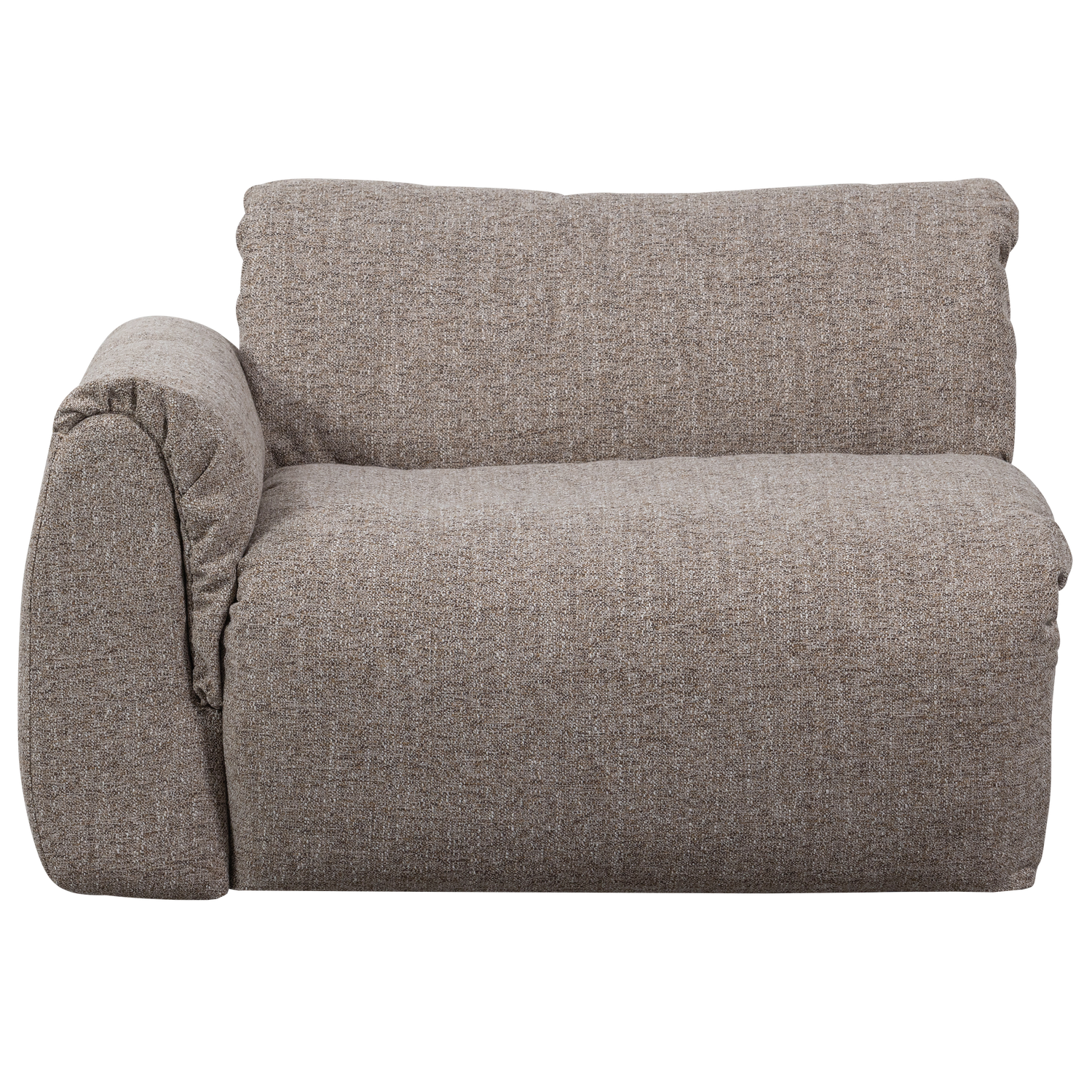 1-vietė sofos dalis BAGGY, kairė, ruda spalva