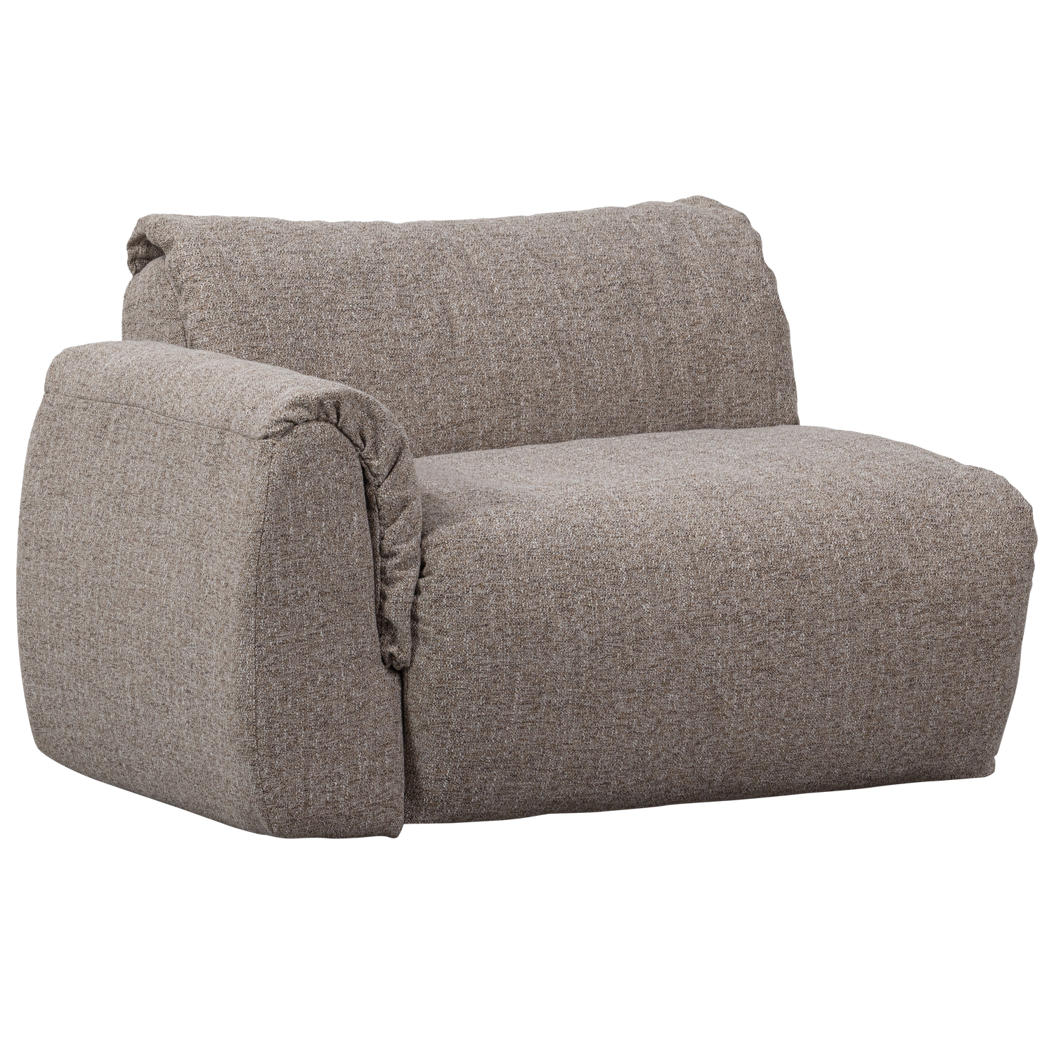 1-vietė sofos dalis BAGGY, kairė, ruda spalva