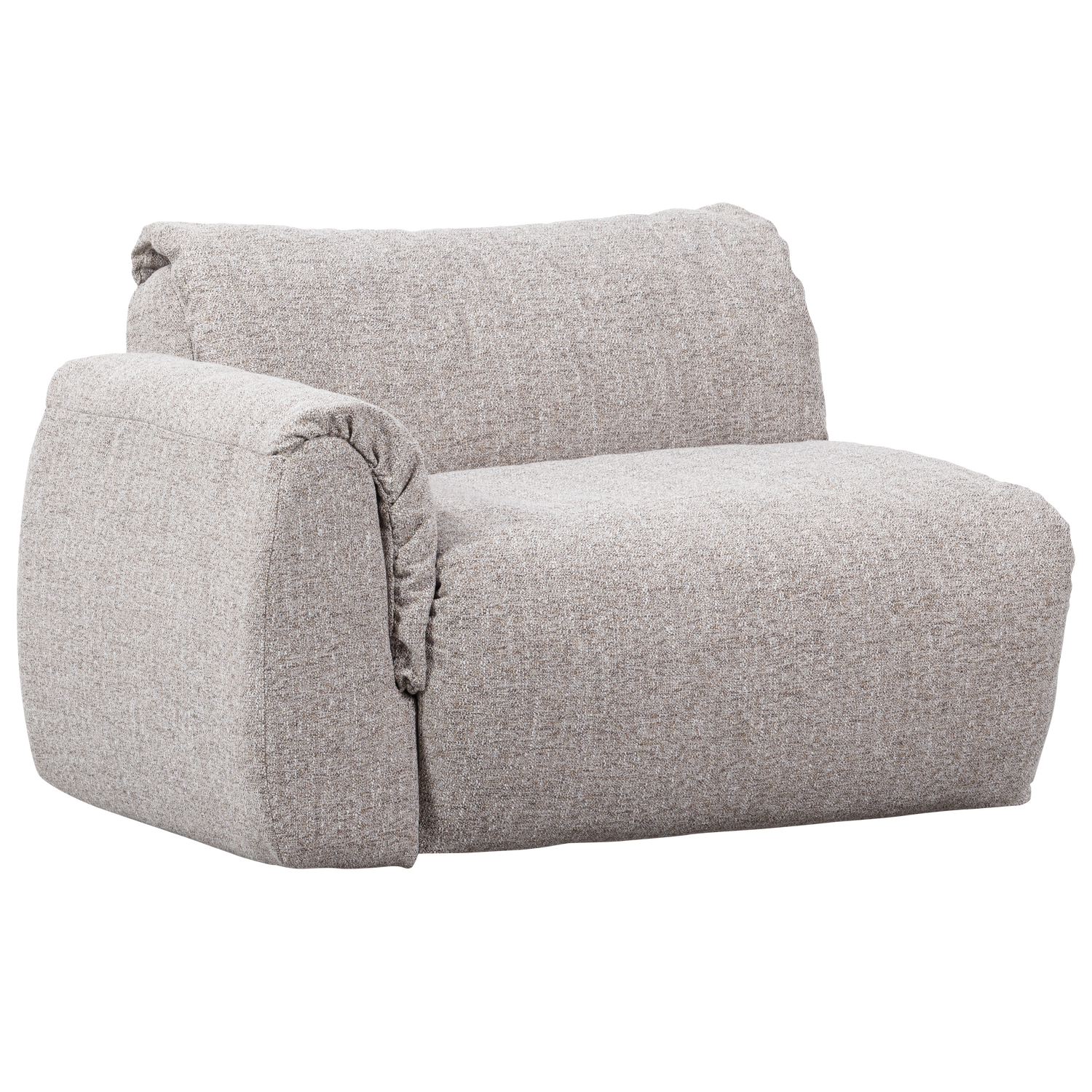 1-vietė sofos dalis BAGGY, kairė, natūralus melanžas