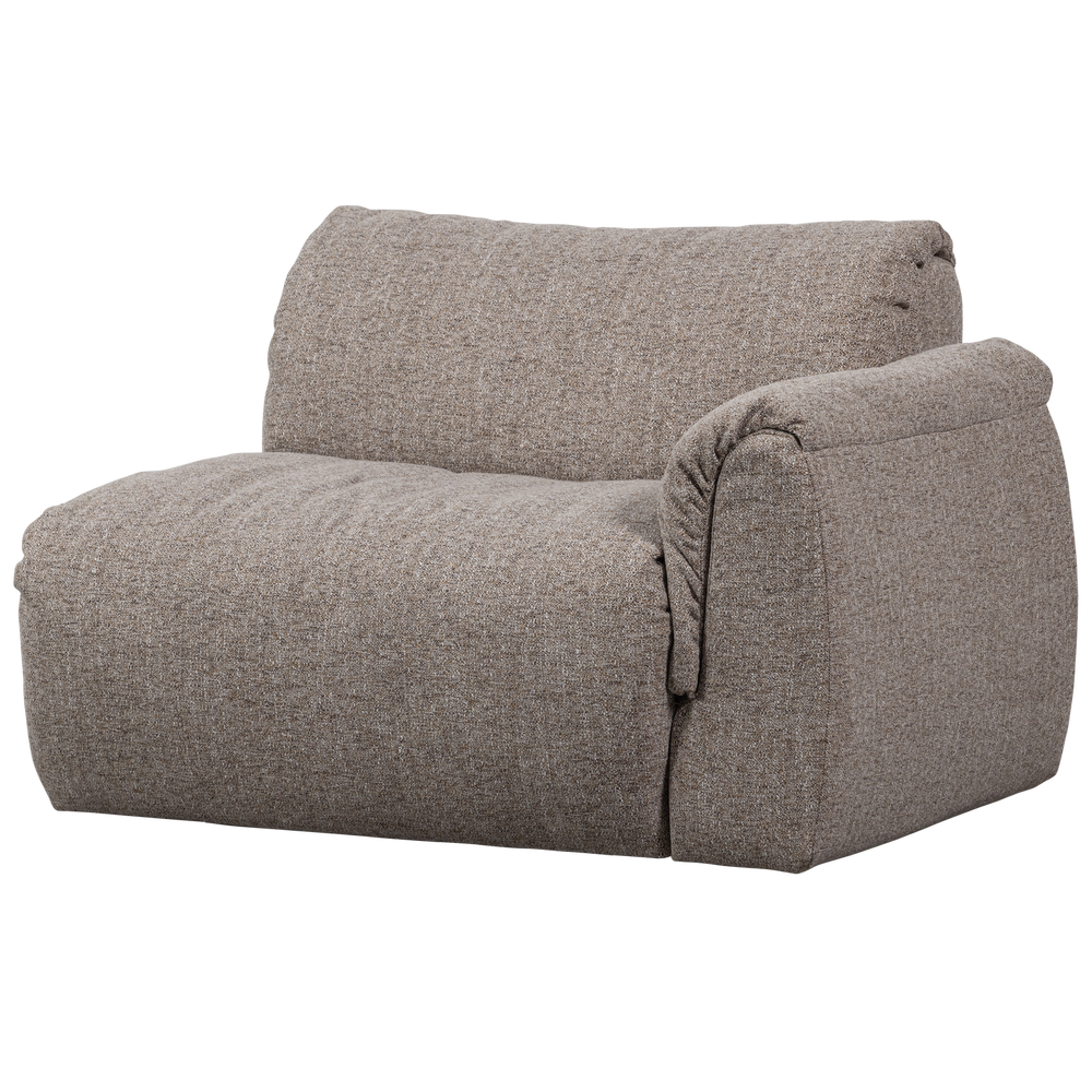1-vietė sofos dalis BAGGY, dešinė, ruda spalva