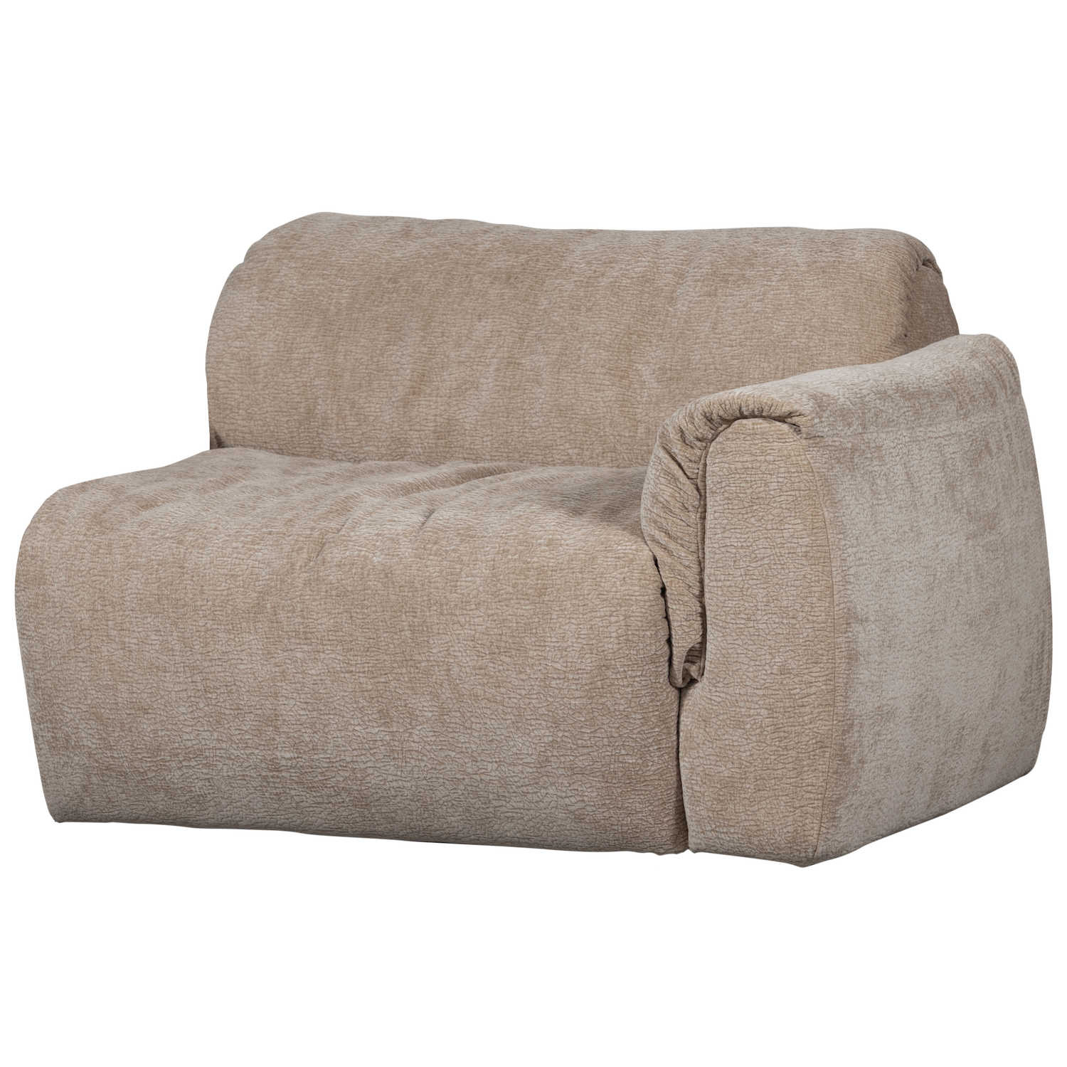 1-vietė sofos dalis BAGGY, dešinė, 3D, šenilo audinys