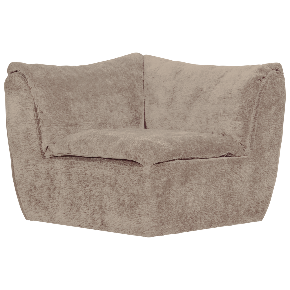 Stūra dīvāna daļa BAGGY, 3D šenila audums