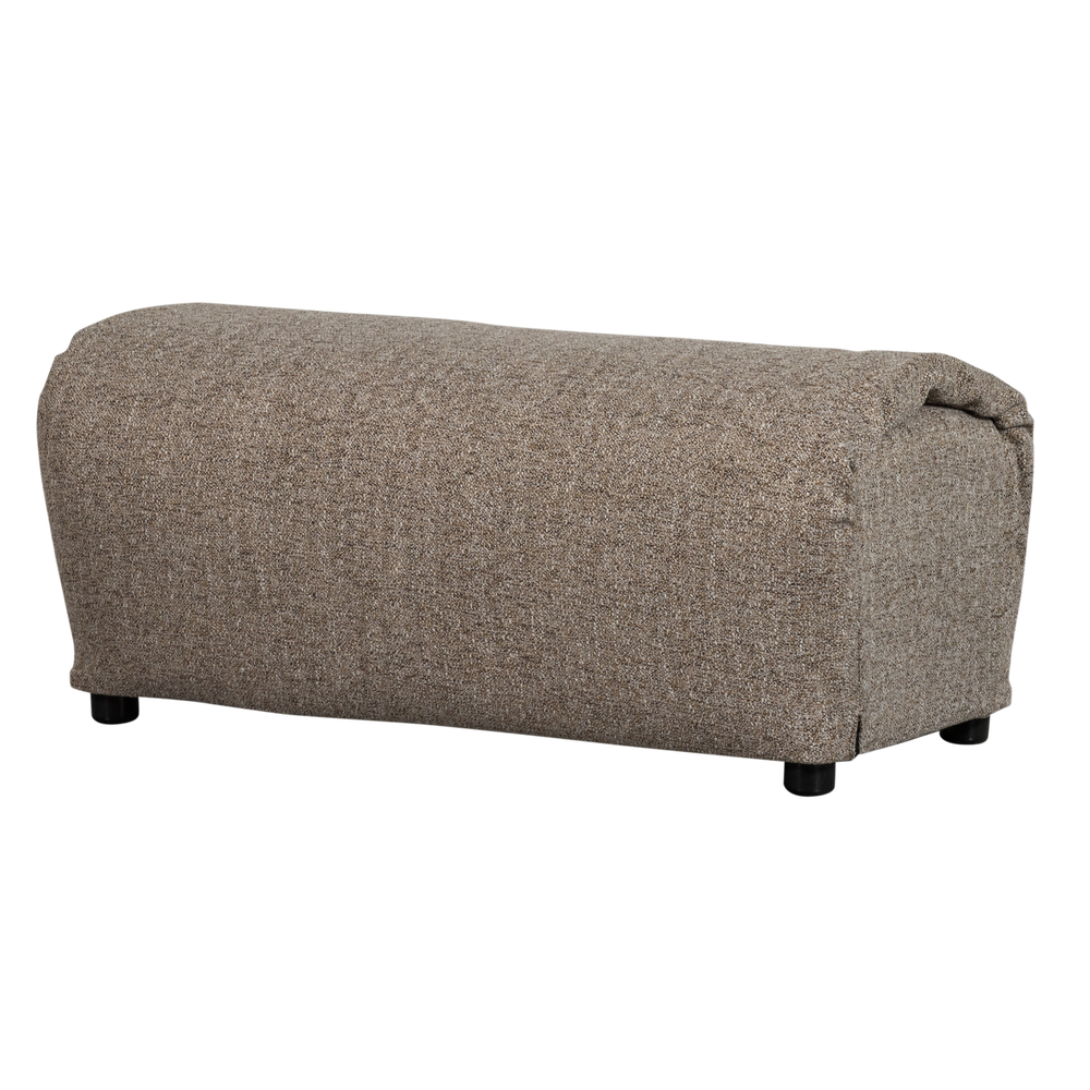 Pouf BAGGY, woven fabric, brown color