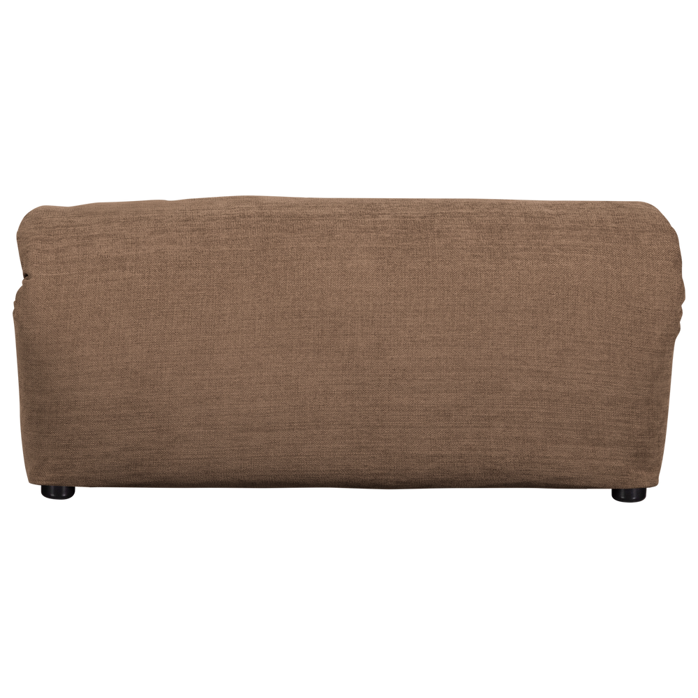 Pouf BAGGY, woven chenille fabric, brown color
