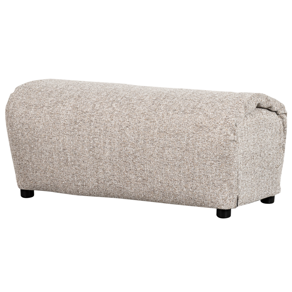 Pufas BAGGY, austo audinio, natūralus melanžas