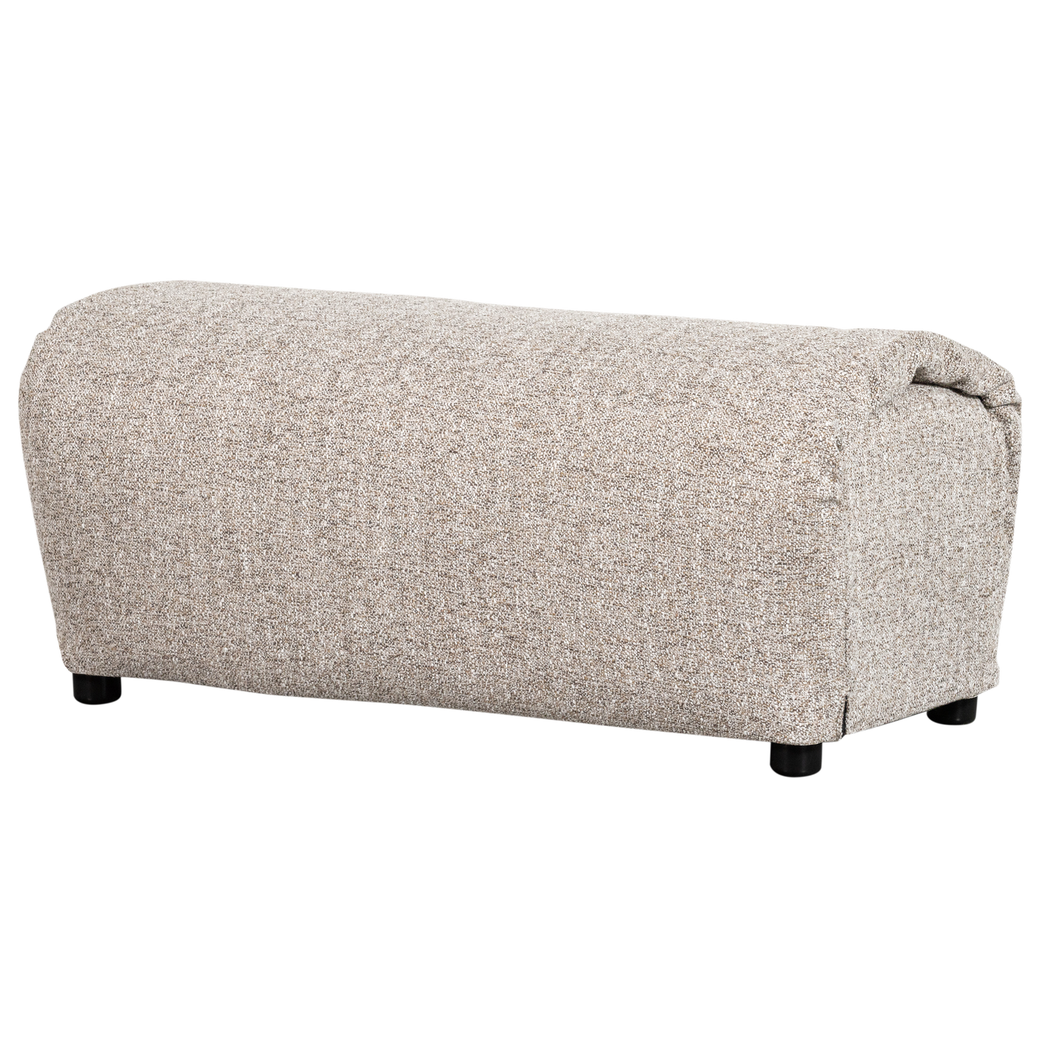 Pufas BAGGY, austo audinio, natūralus melanžas