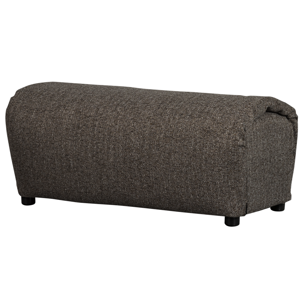 Pouf BAGGY, woven fabric, warm gray melange