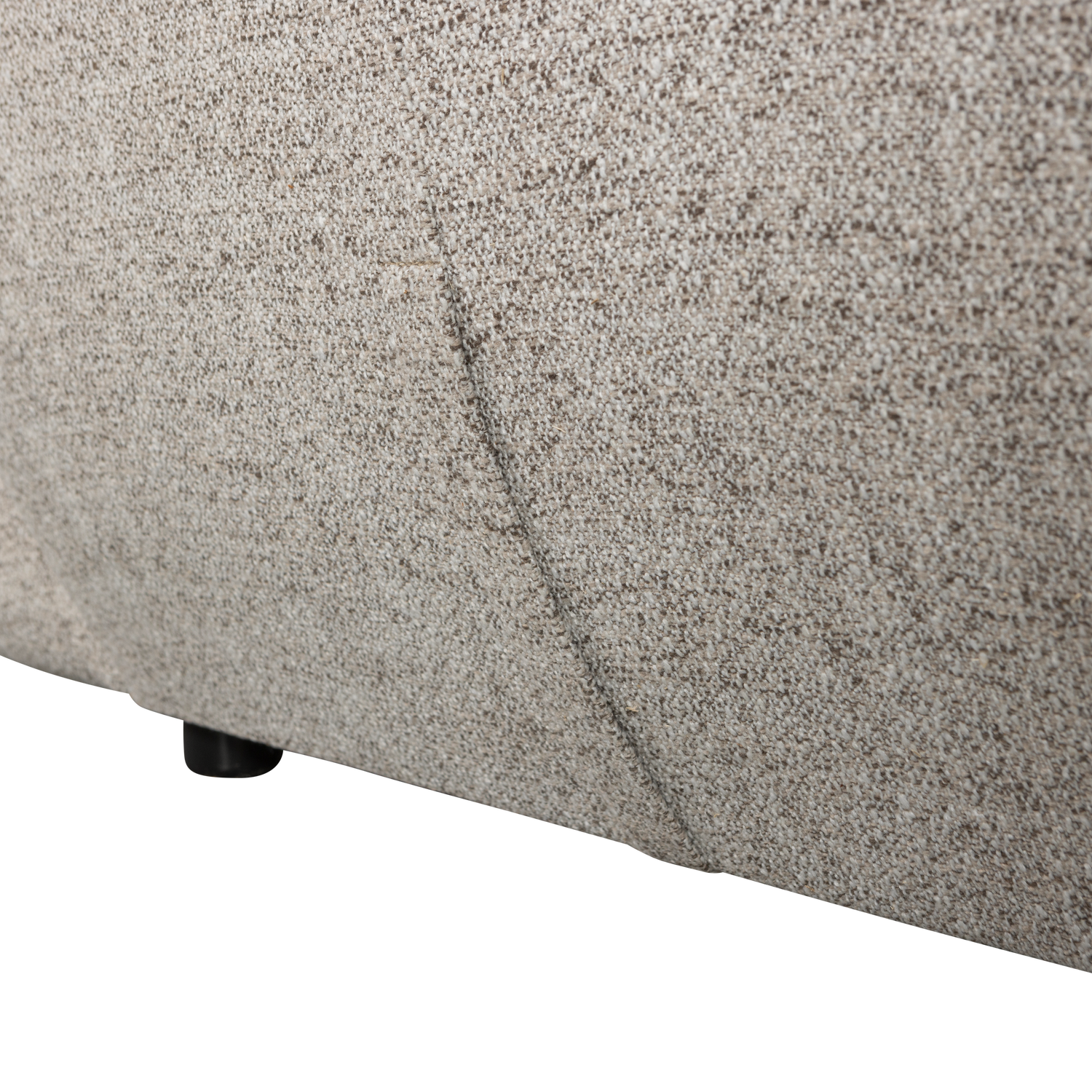 Fotelis BAGGY, austas audinys, natūralus melanžas