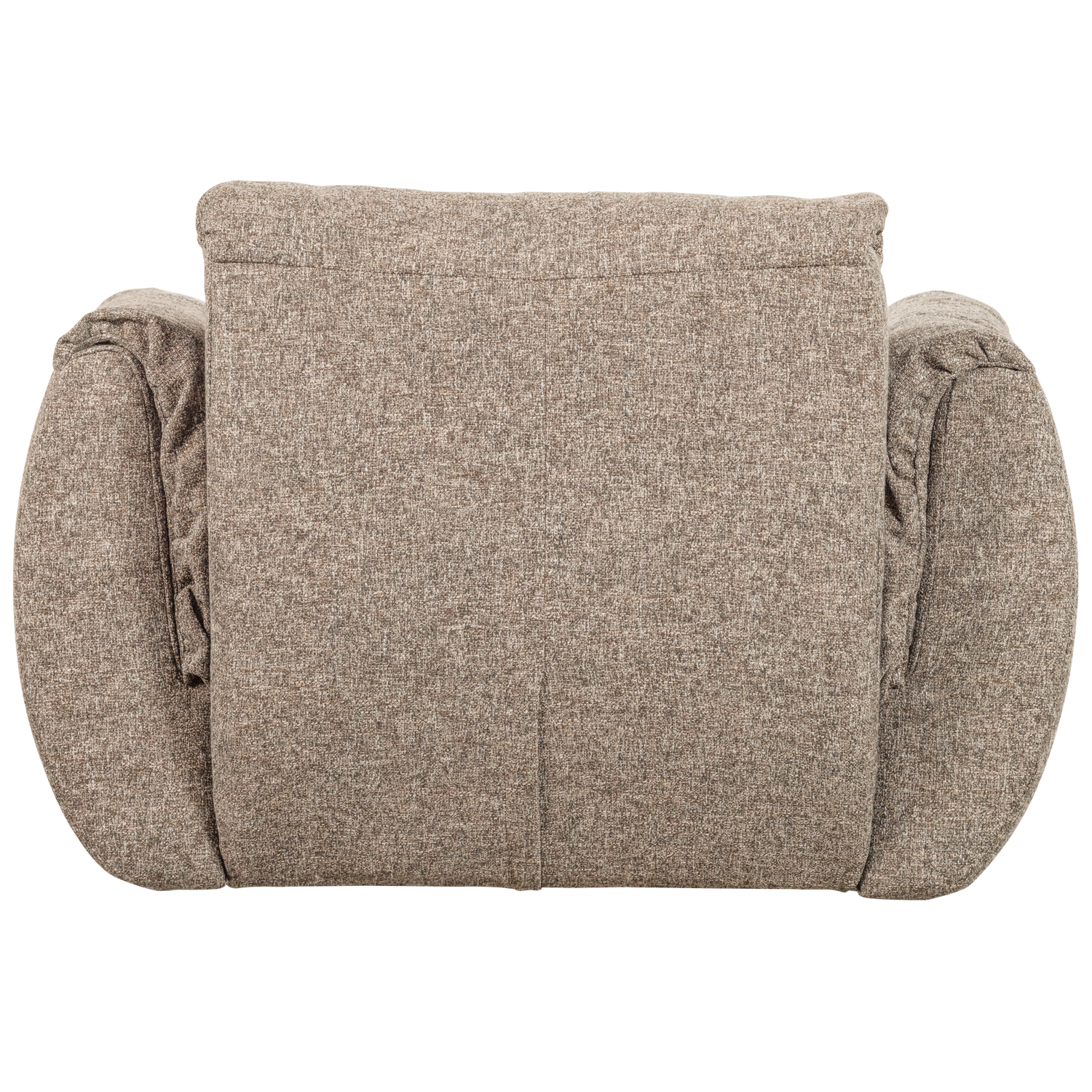 Supamas fotelis BAGGY, austo audinio, ruda spalva