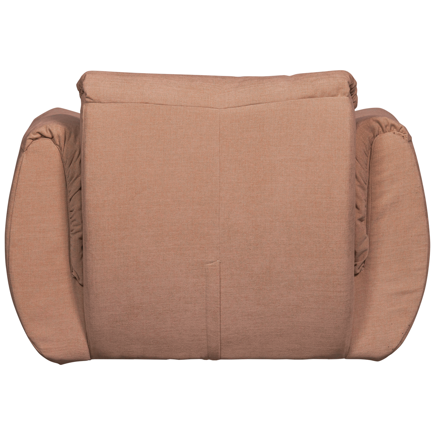 Supamas fotelis BAGGY, austo šenilo audinys, sena rožinė spalva