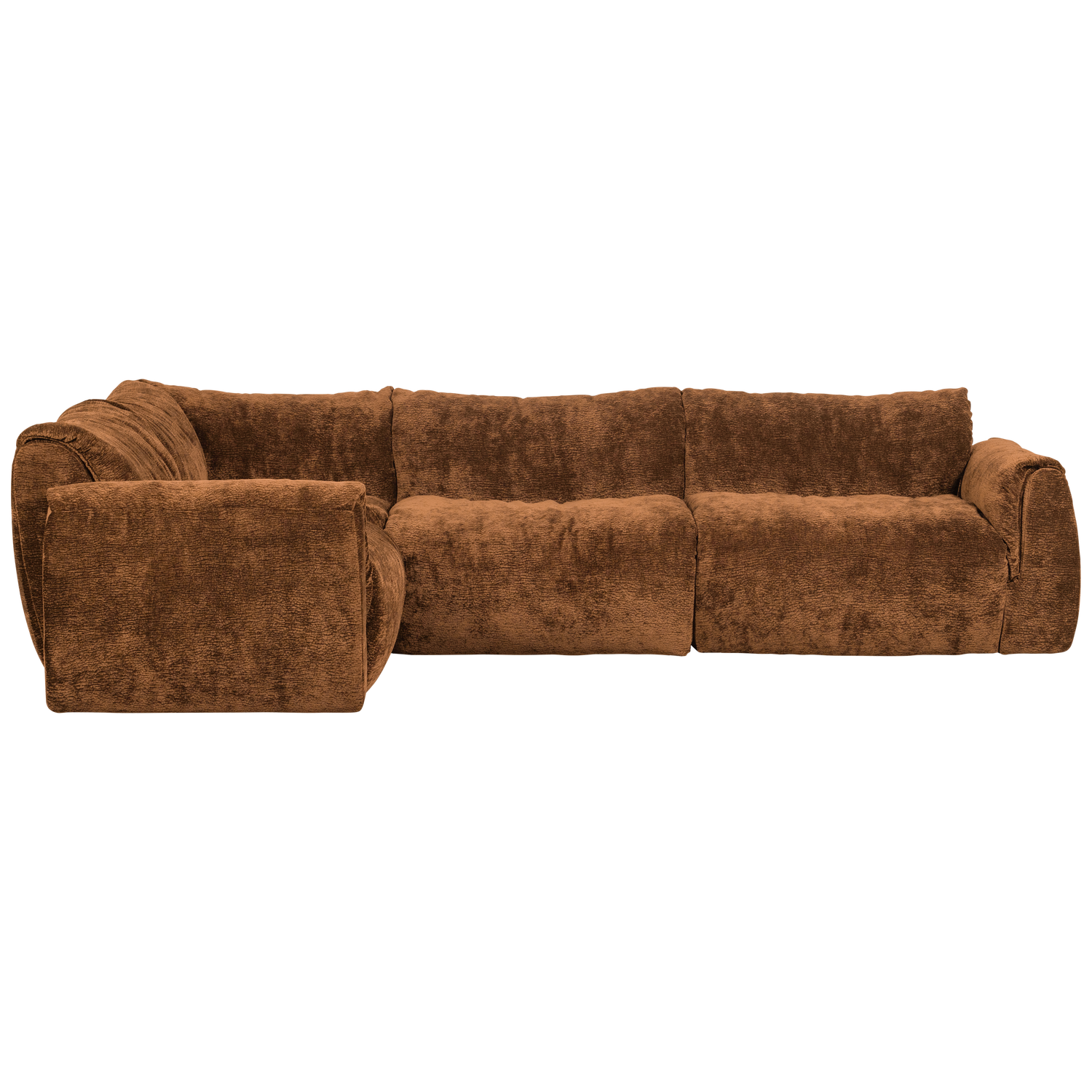 Kampinė sofa BAGGY, kairė, 3D šenilo audinys