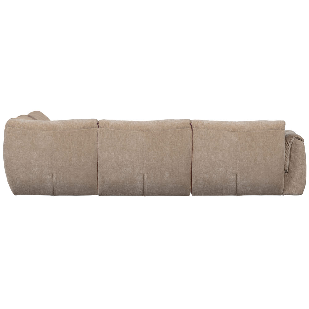 Kampinė sofa BAGGY, šenilas, smėlio, 3D