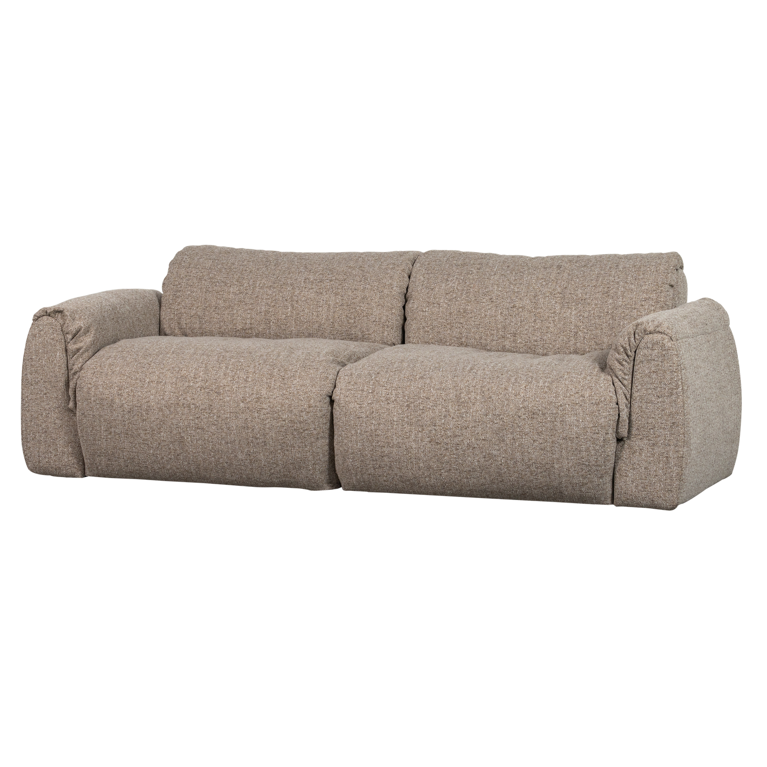 2-vietė sofa BAGGY, austo audinio, ruda spalva