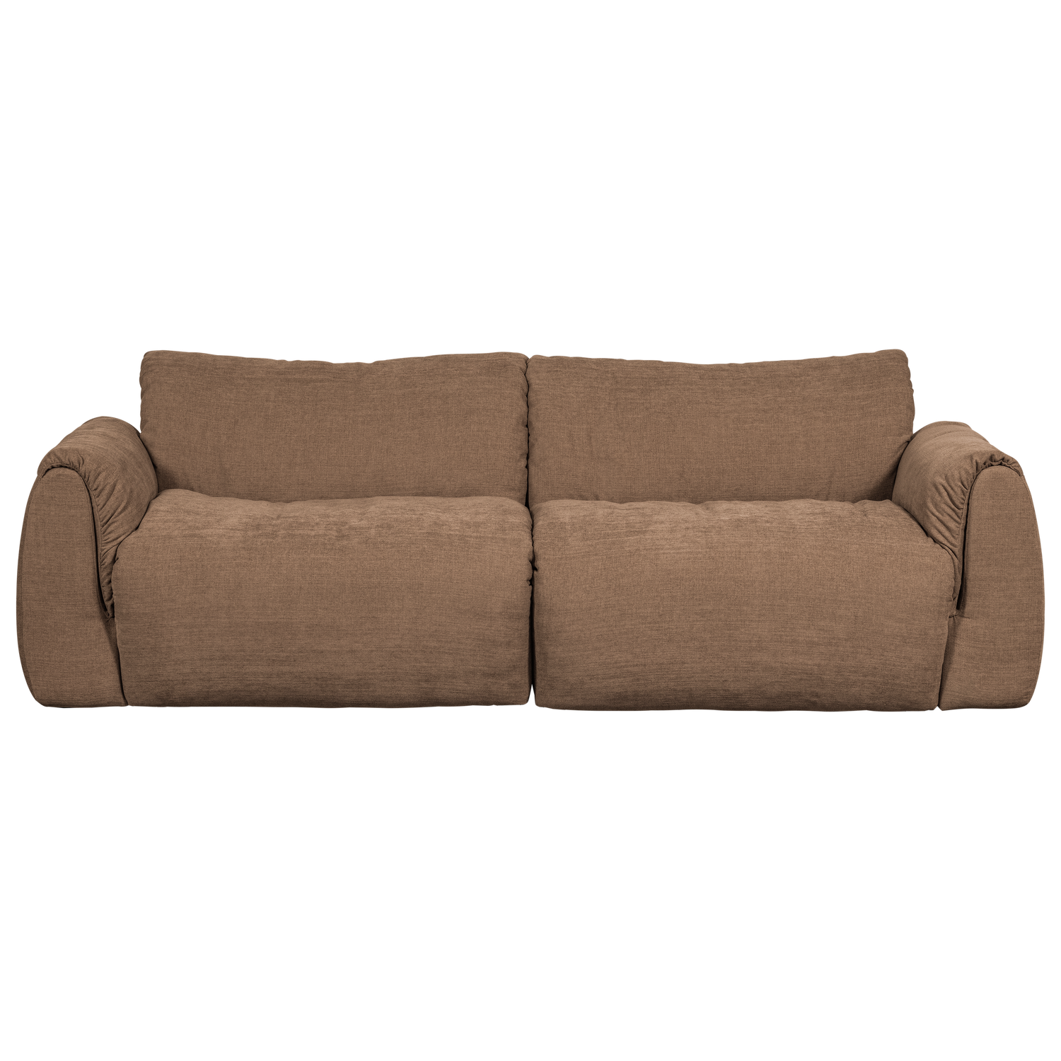 2-vietė sofa BAGGY, austo šenilo audinys, ruda spalva