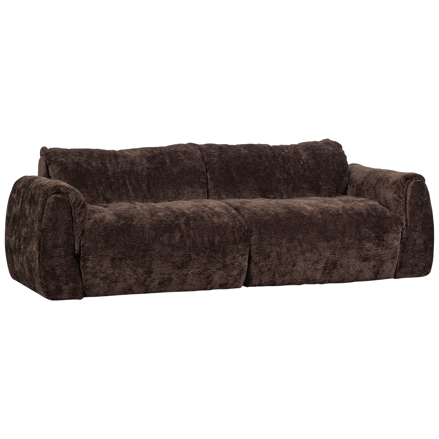 2-vietė sofa BAGGY, 3D, šenilo audinys, tamsiai ruda spalva