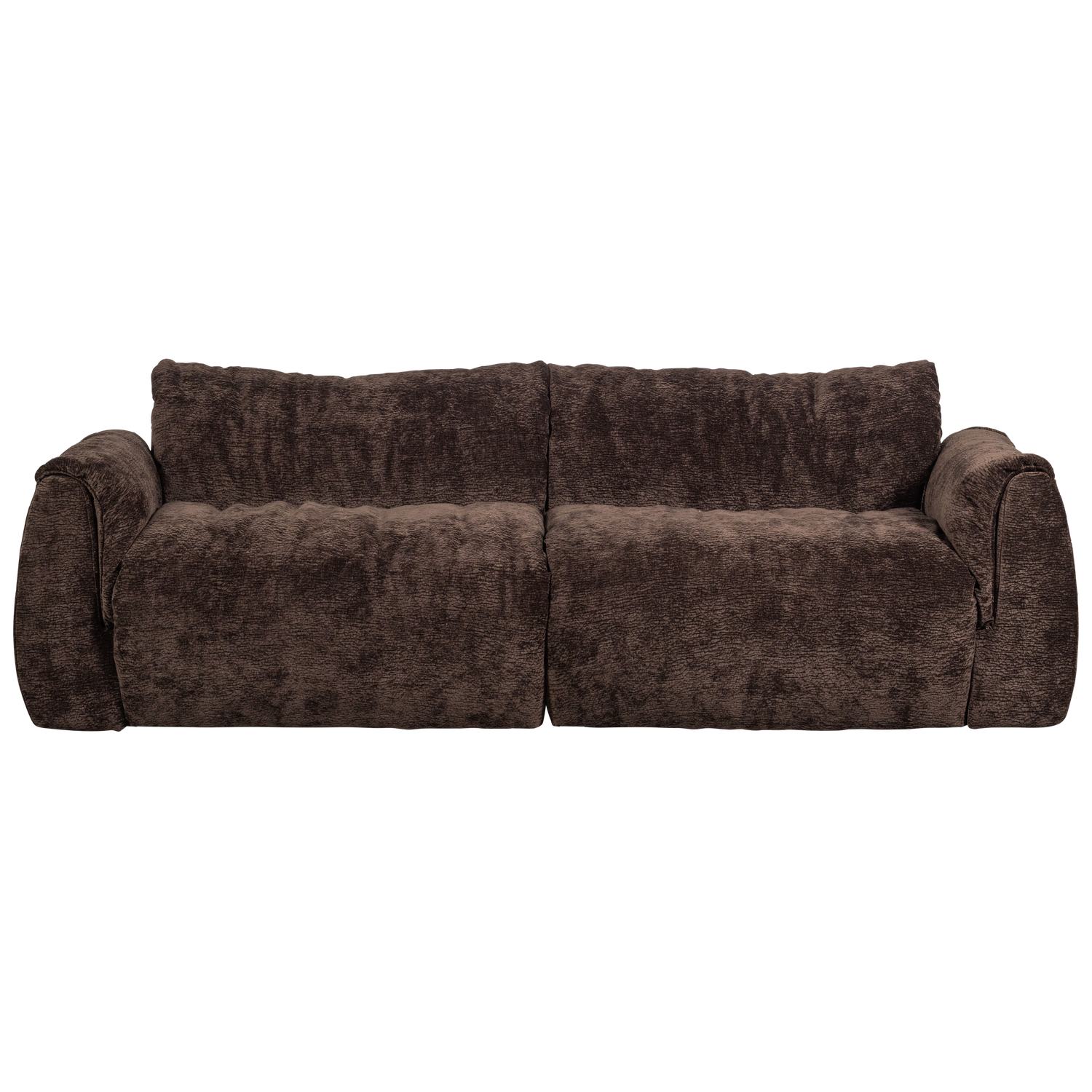 2-vietė sofa BAGGY, 3D, šenilo audinys, tamsiai ruda spalva