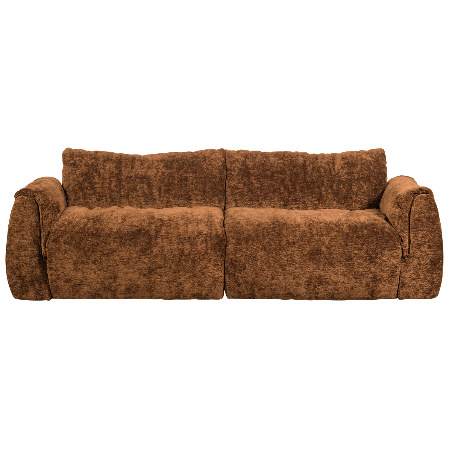 2-vietė sofa BAGGY, 3D, šenilo audinys, vidutinio rudo atspalvio