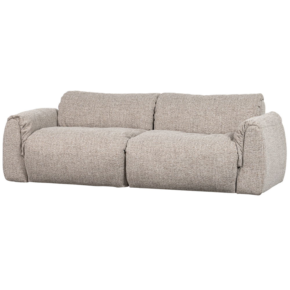 2-vietė sofa BAGGY, austo audinio, natūralus melanžas