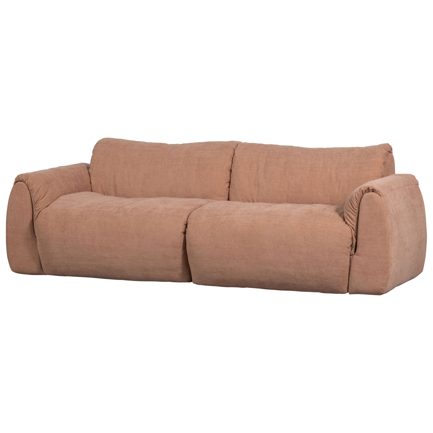2-vietė sofa BAGGY, austo šenilo audinys, sena rožinė spalva