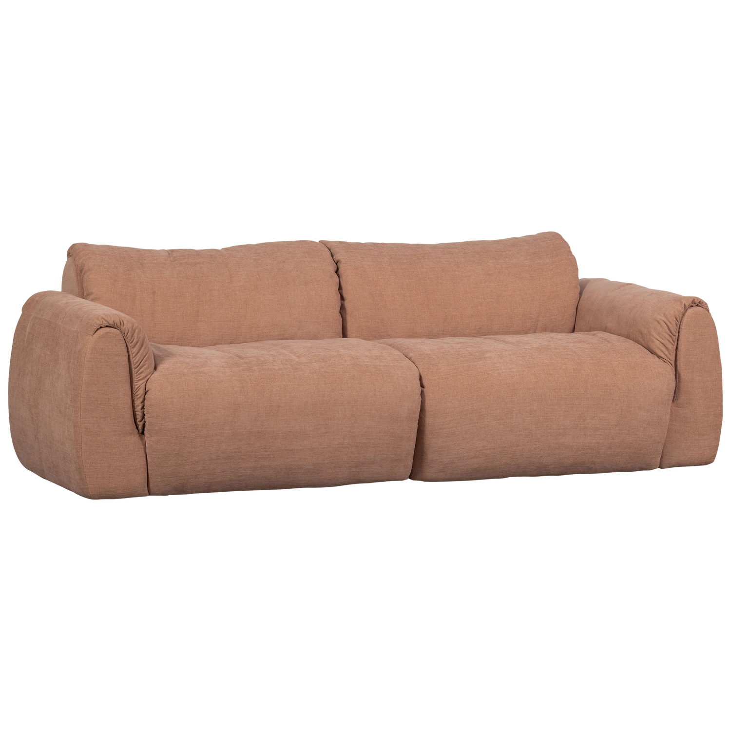 2-vietė sofa BAGGY, austo šenilo audinys, sena rožinė spalva
