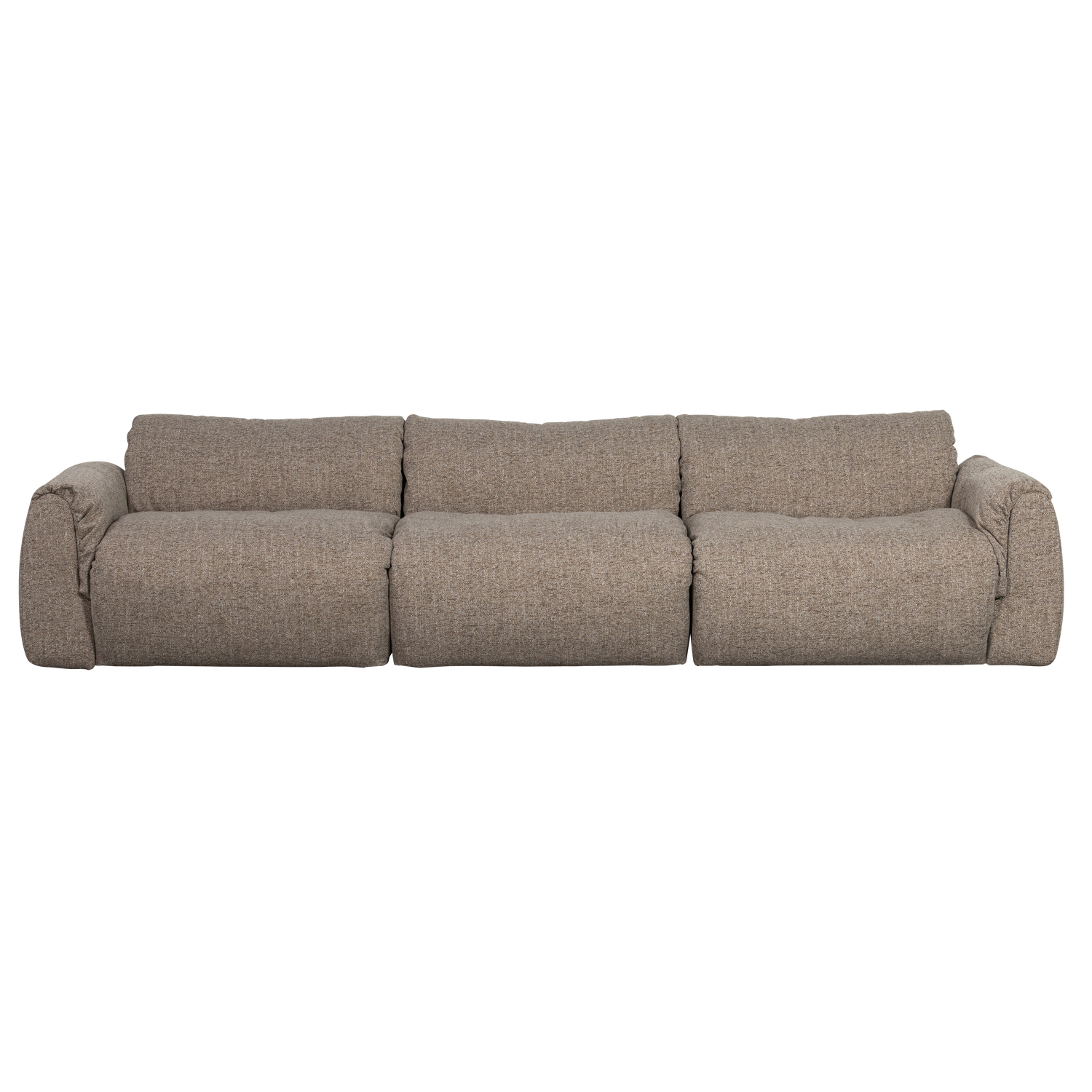 3-vietė sofa BAGGY, austas audinys, ruda spalva