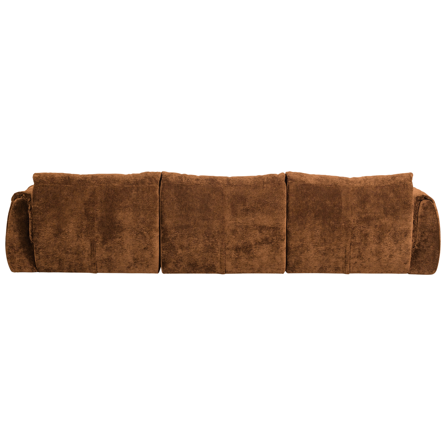 3-vietė sofa BAGGY, 3D, šenilo audinys, vidutinio rudo atspalvio