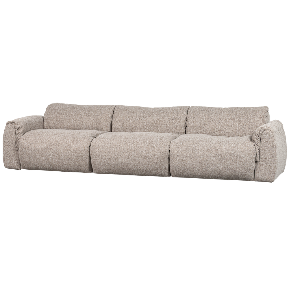 3-vietė sofa BAGGY, austo audinio, natūralus melanžas