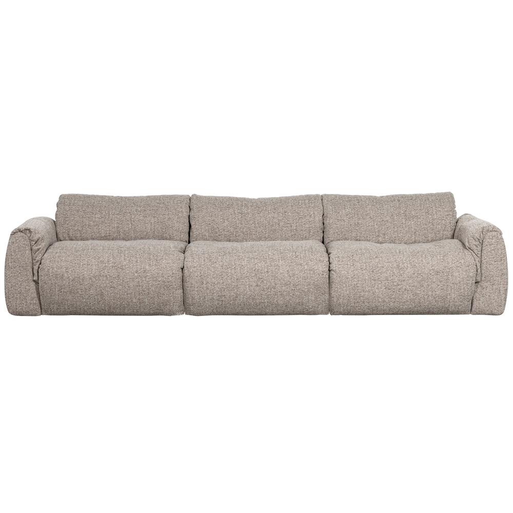 3-vietė sofa BAGGY, austo audinio, natūralus melanžas