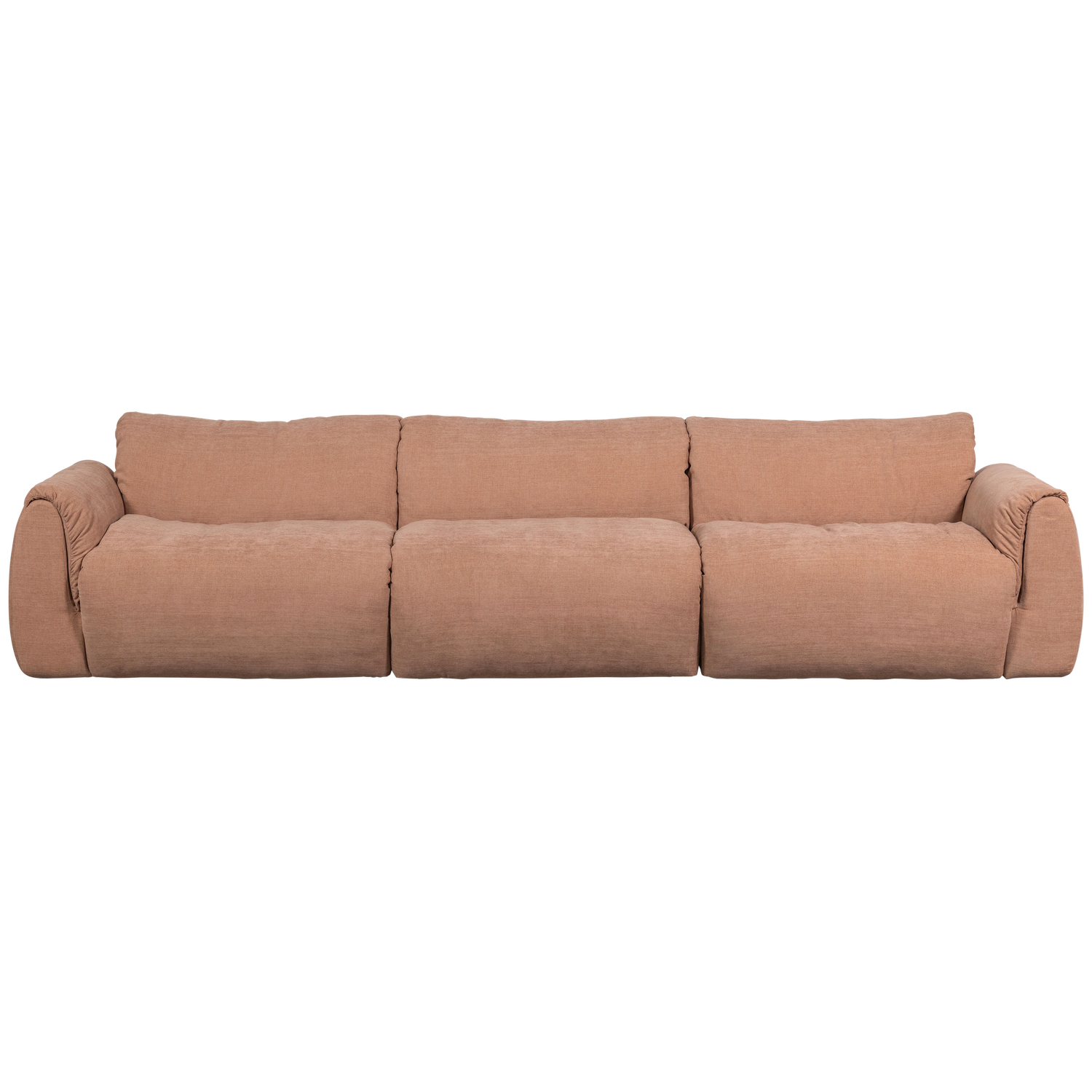3-vietė sofa BAGGY, austo šenilo audinys, sena rožinė spalva