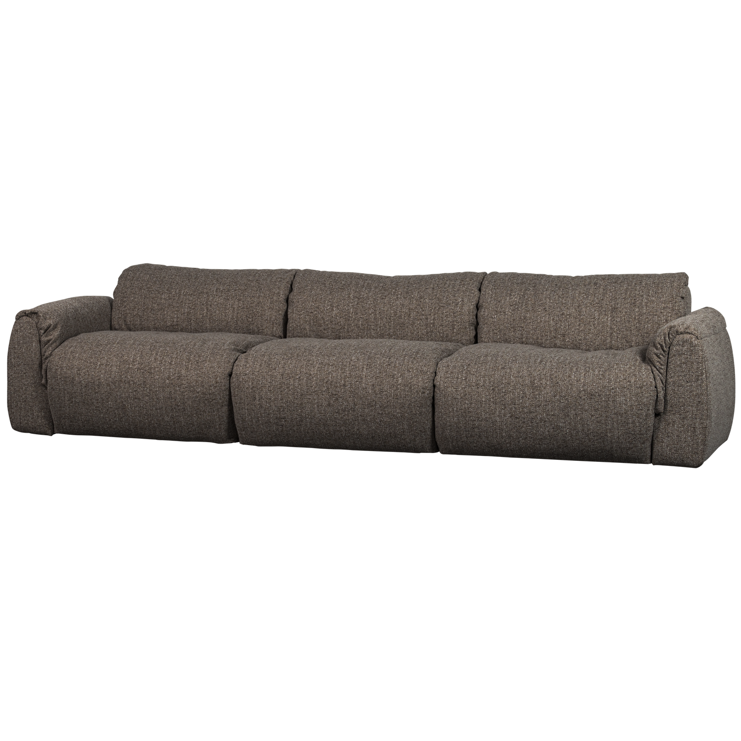 3-vietė sofa BAGGY, austas audinys, šiltas pilkas melanžas