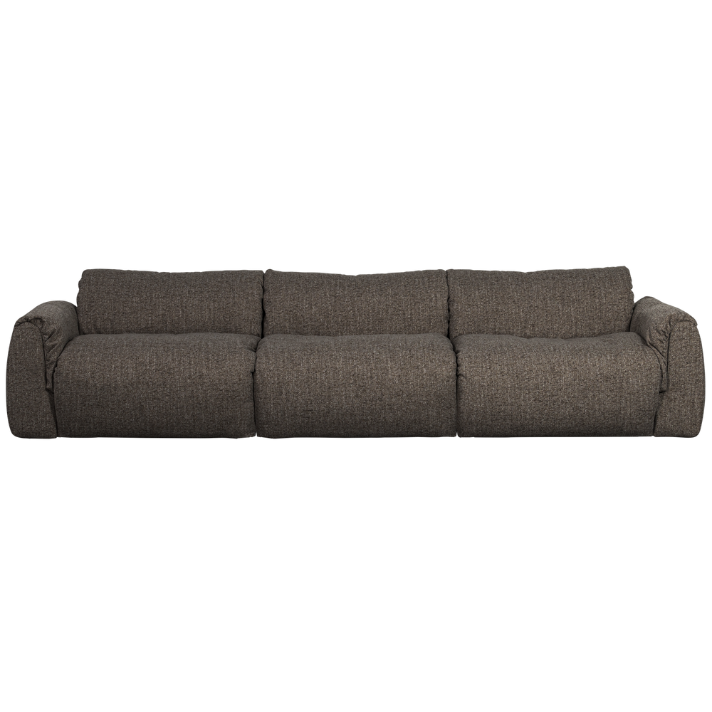 3-vietė sofa BAGGY, austas audinys, šiltas pilkas melanžas