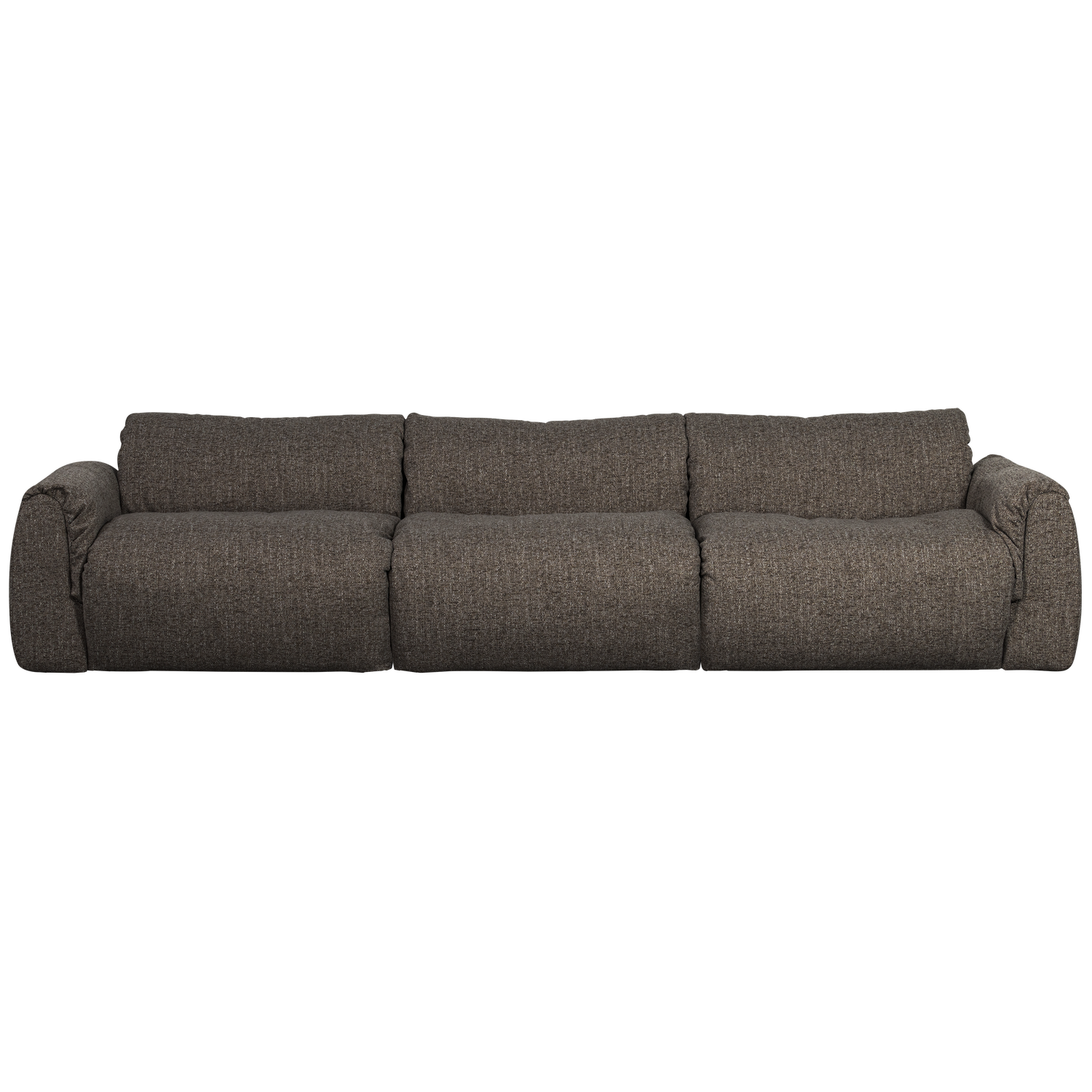 3-vietė sofa BAGGY, austas audinys, šiltas pilkas melanžas